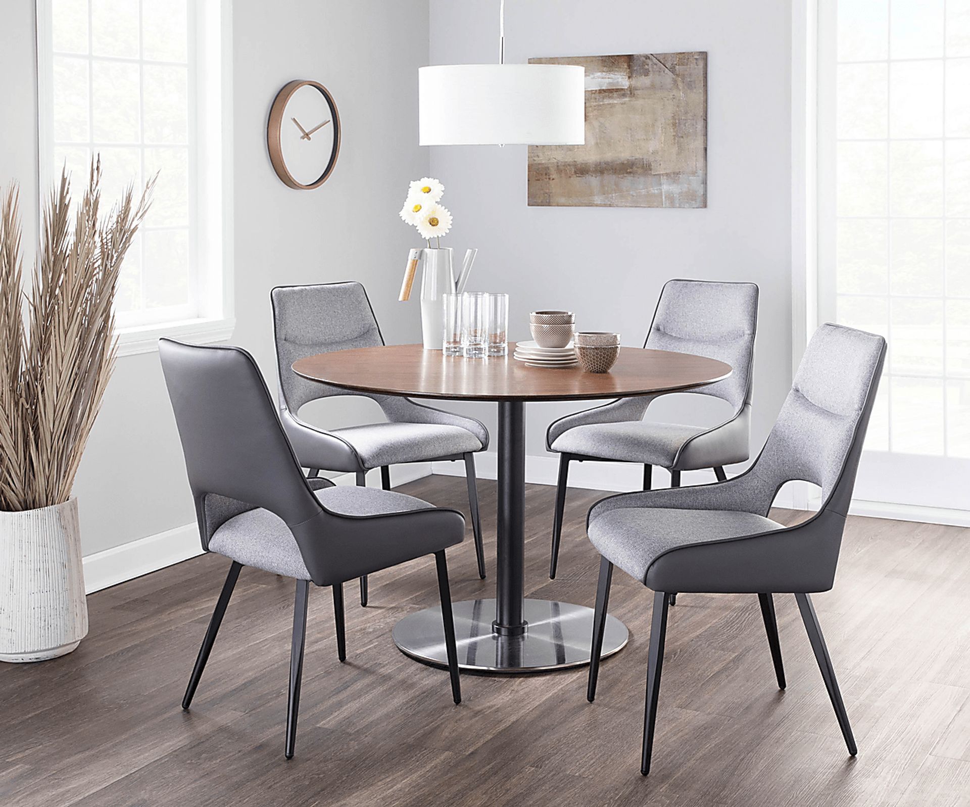 Milaudon Dark Gray Side Chiar, Set of 2 - Image 9
