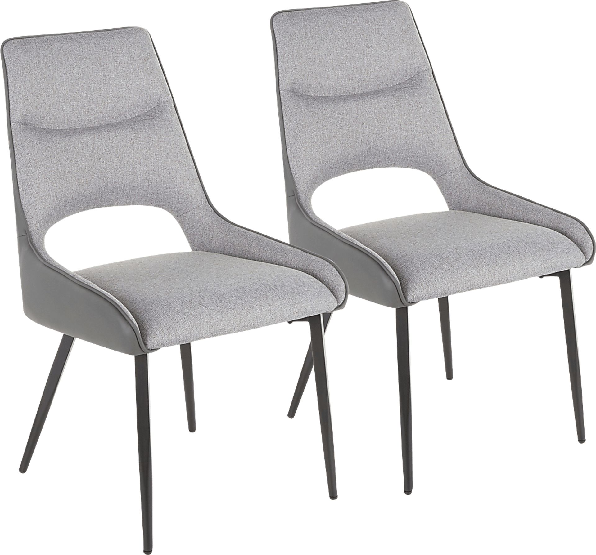 Milaudon Dark Gray Side Chiar, Set of 2 - Image 1