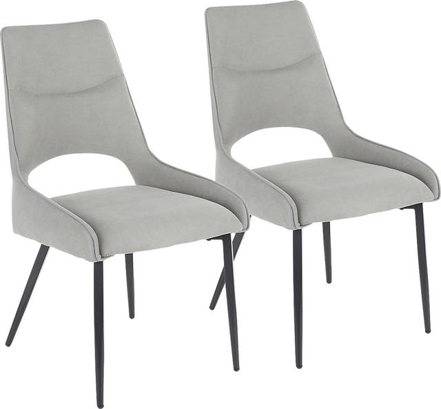 Milaudon Gray Side Chair, Set of 2 - Thumbnail - Image 1