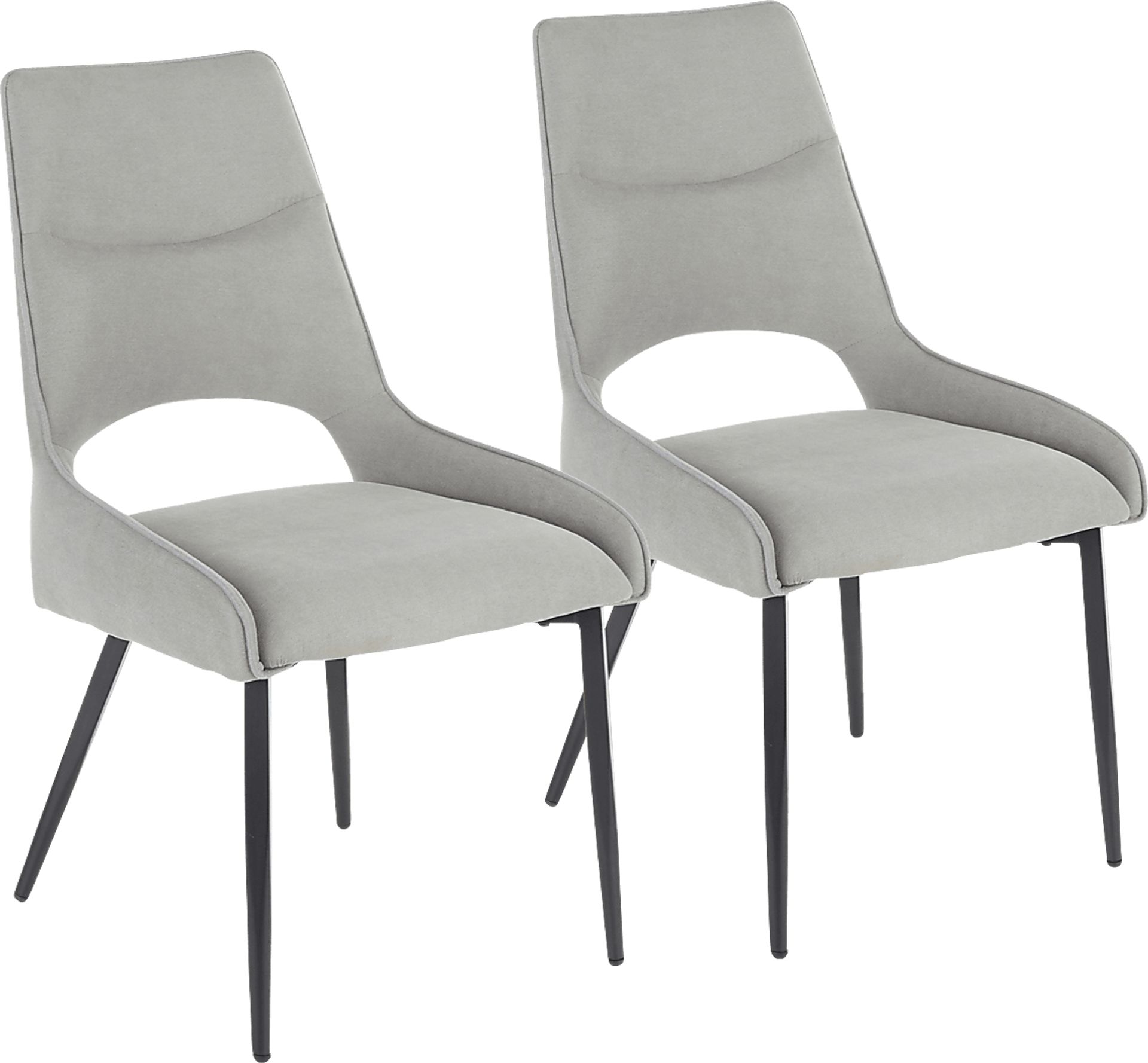 Milaudon Gray Side Chair, Set of 2 - Image 1