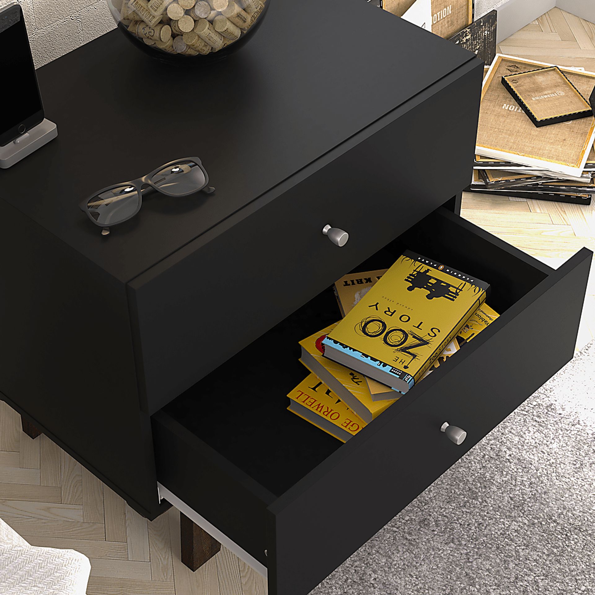 Mildas Black End Table - Image 8