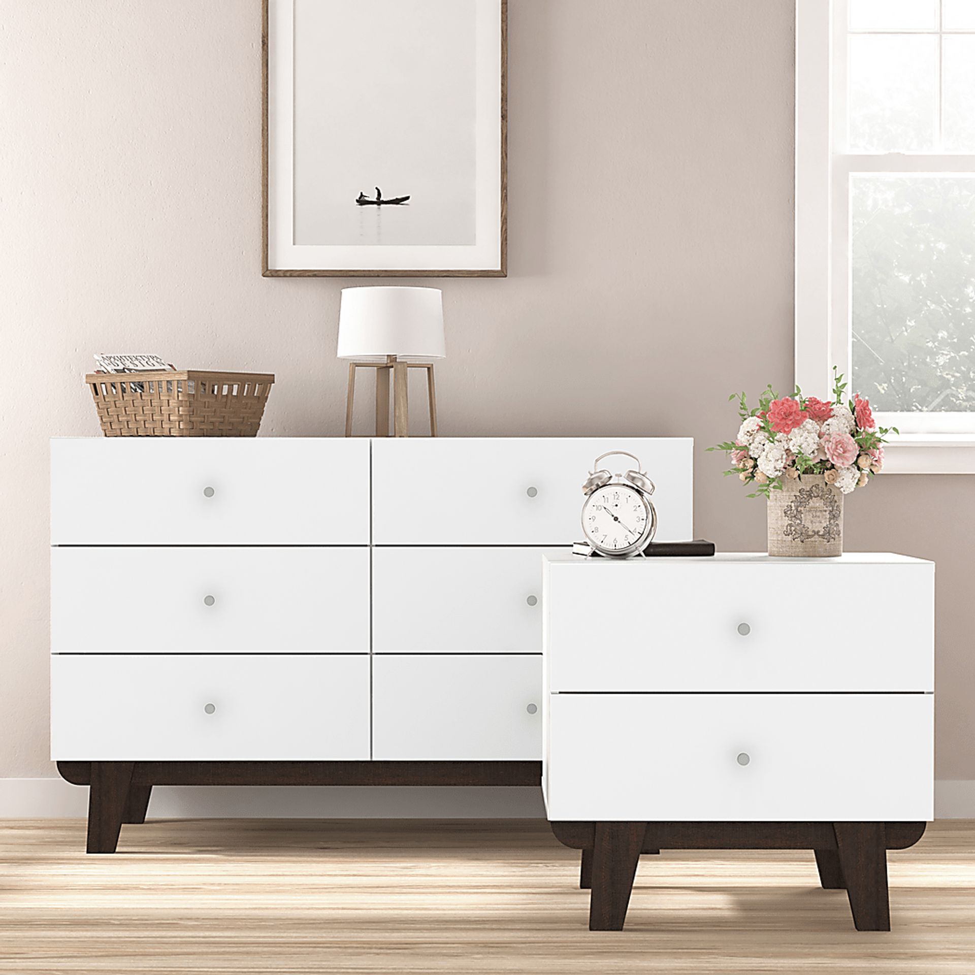 Mildas White End Table - Image 11