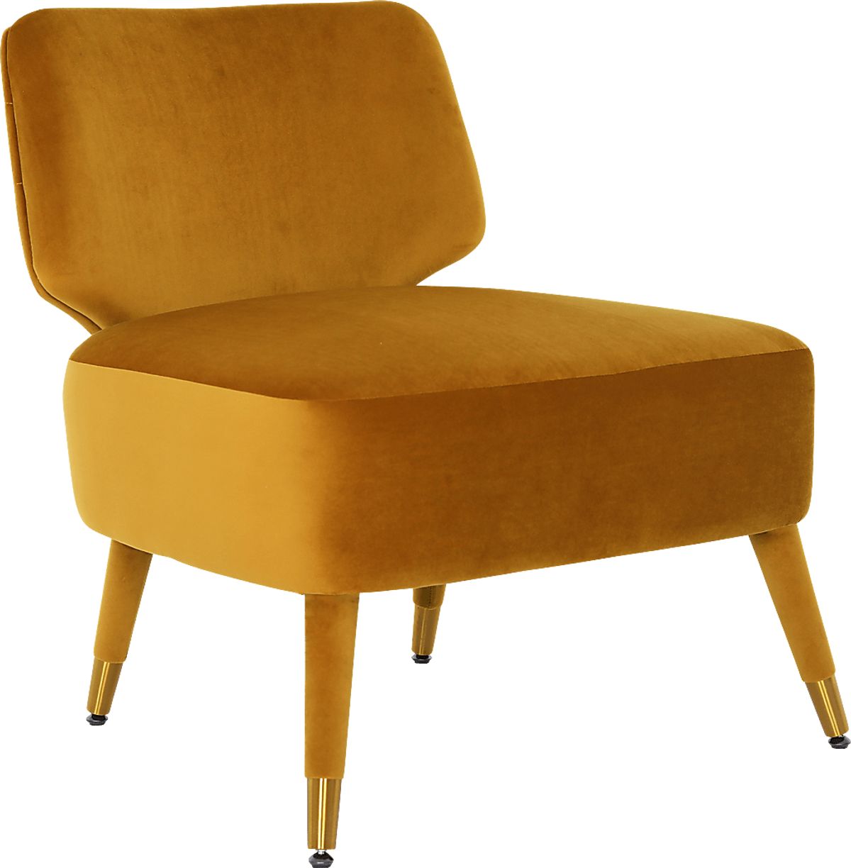 Mildine Yellow Polyester Fabric Accent Chair Rooms to Go