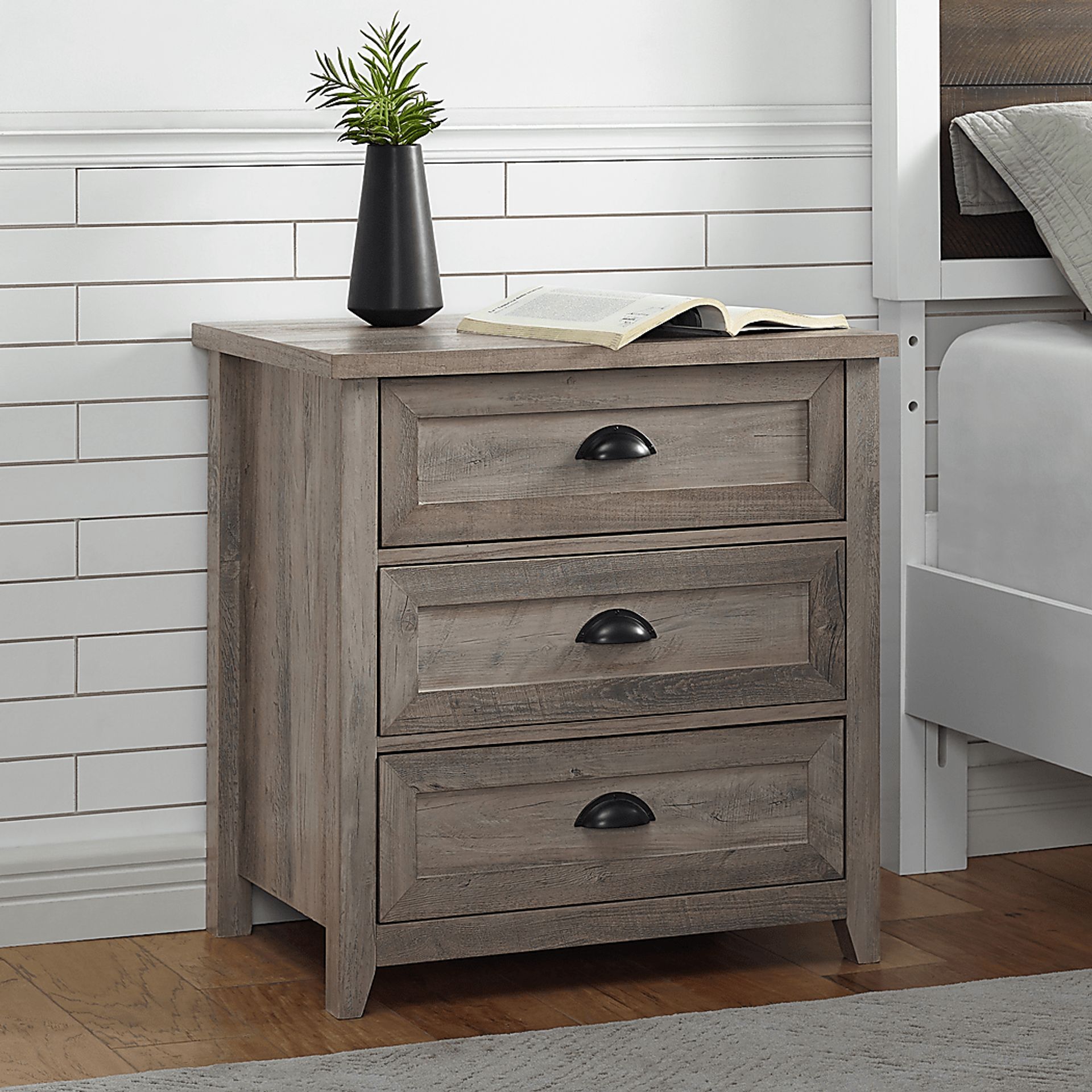 Milesford Gray Nightstand - Image 3