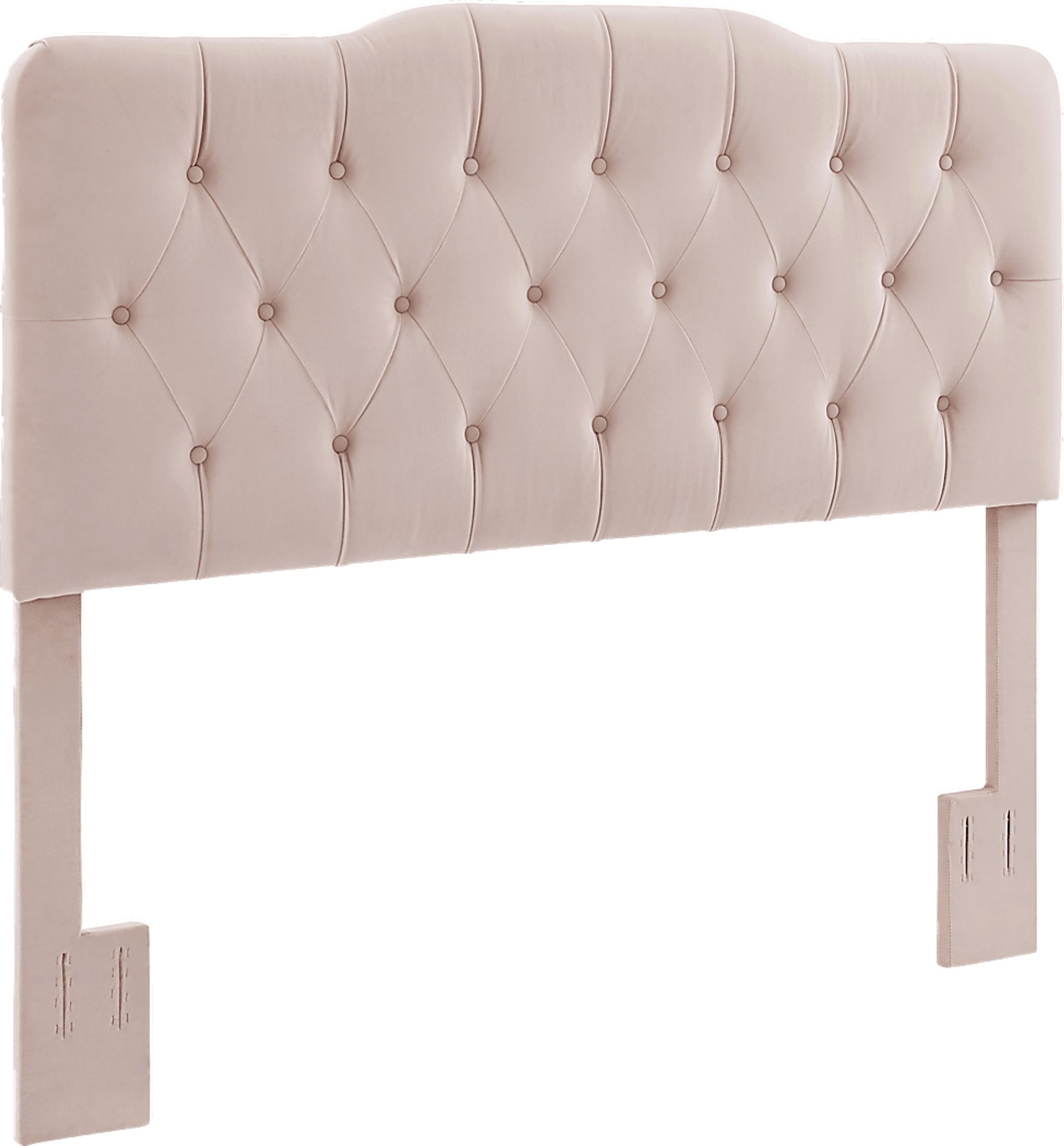 Milfoil Blush King Upholstered Headboard - Image 2