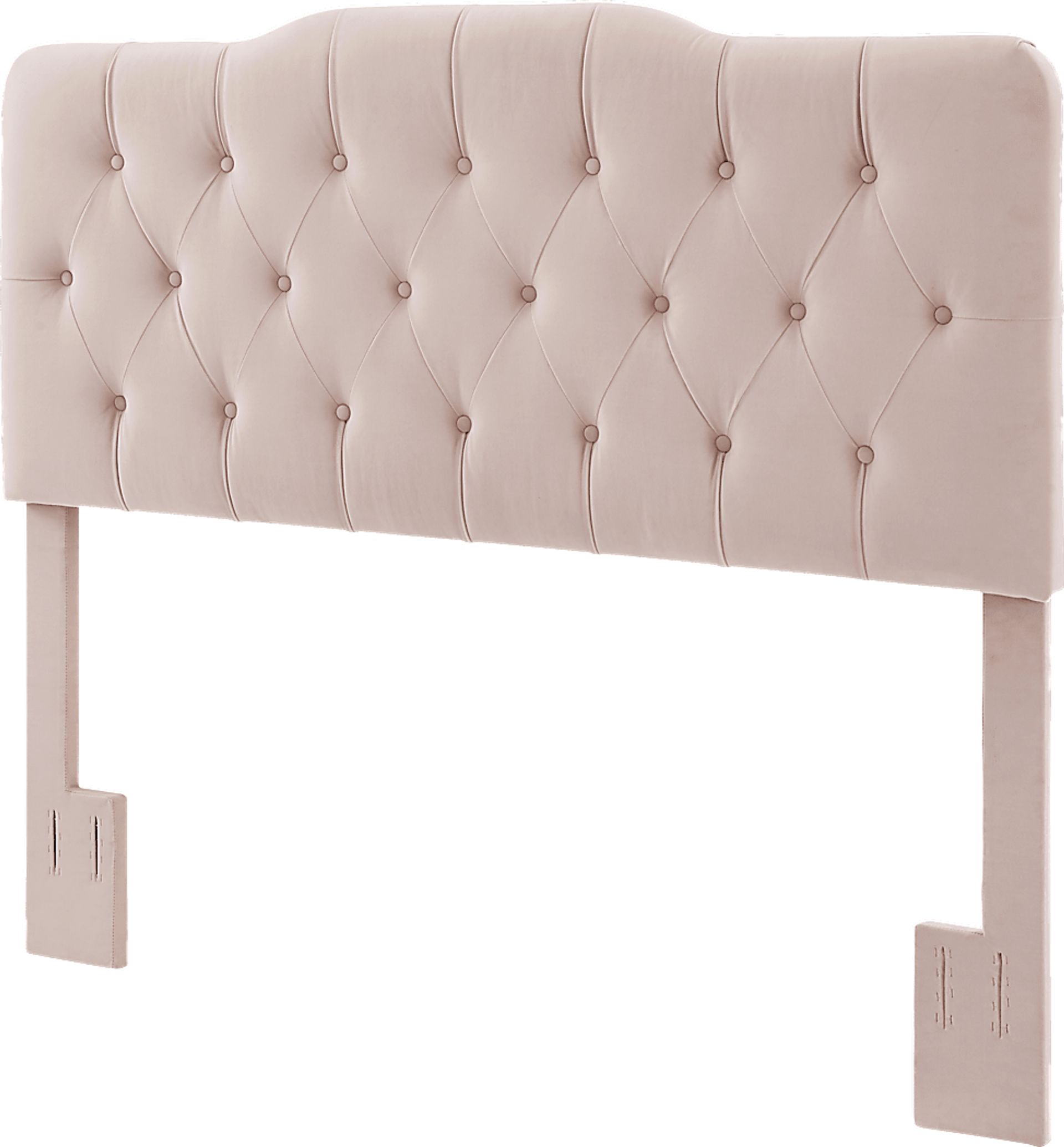 Milfoil Blush King Upholstered Headboard - Image 3