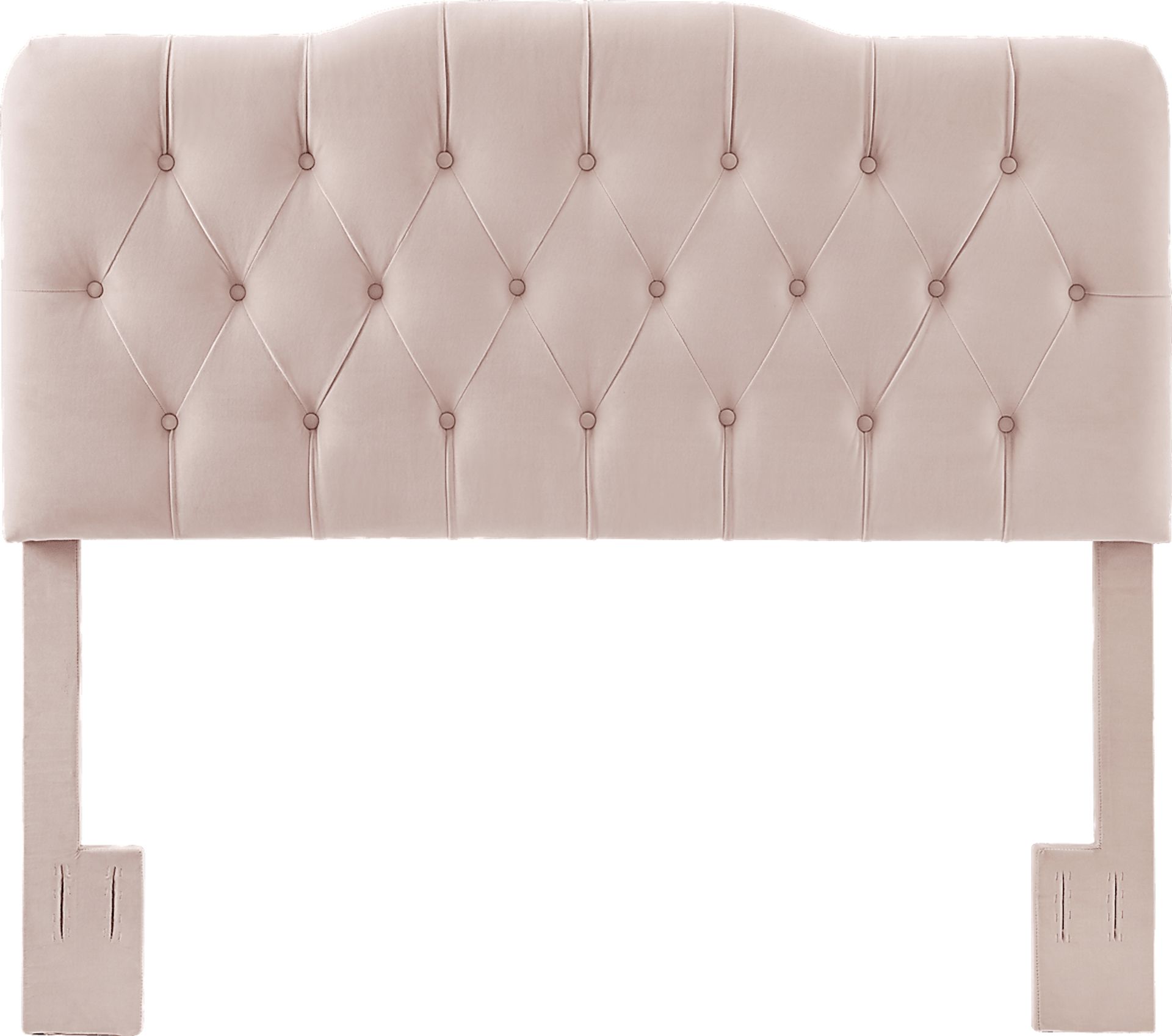 Milfoil Blush King Upholstered Headboard - Image 1
