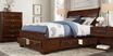 Mill Valley II Brown Cherry 5 Pc Queen Sleigh Bedroom with Storage
