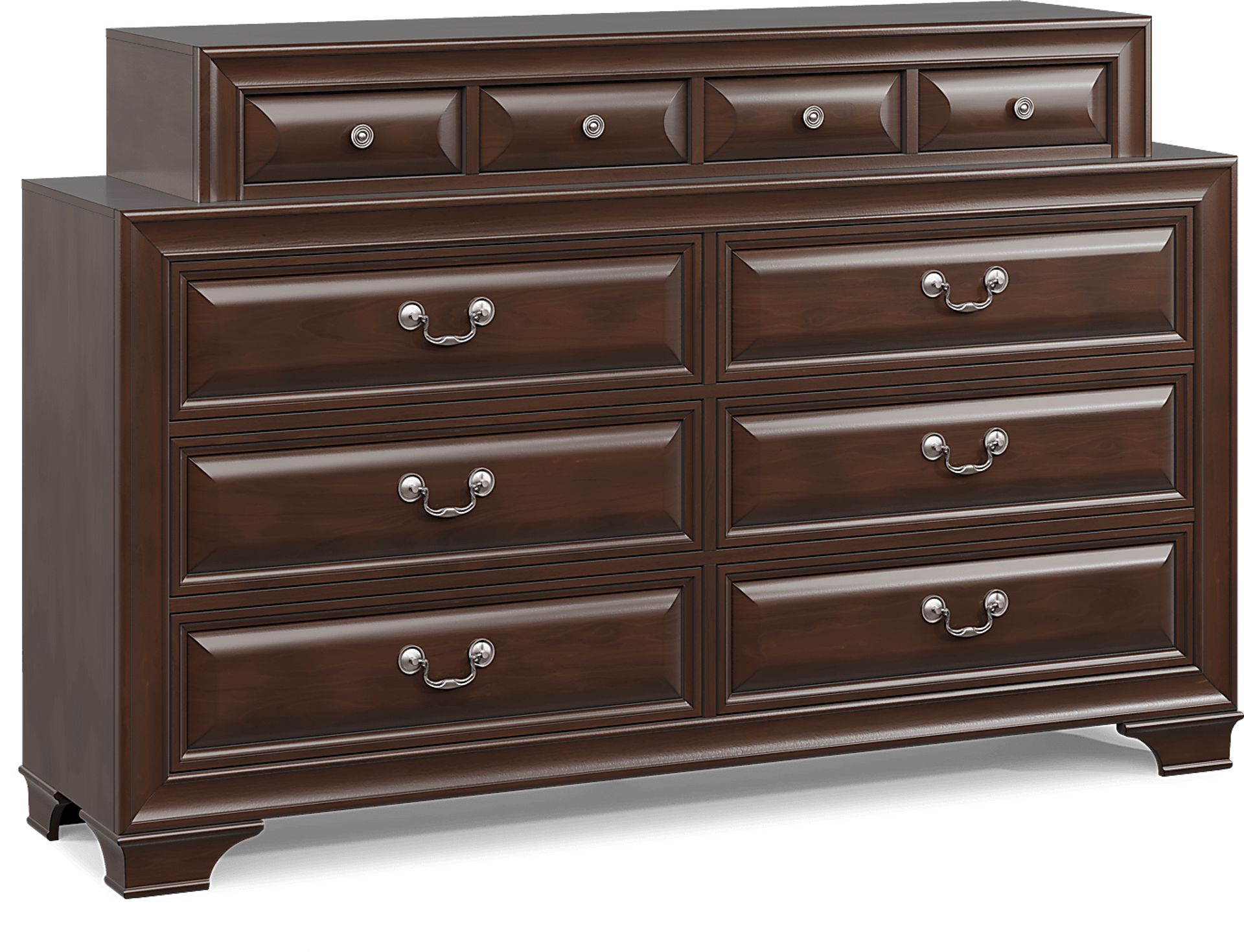 Mill Valley II Cherry 7 Pc King Sleigh Bedroom with Storage - Image 10