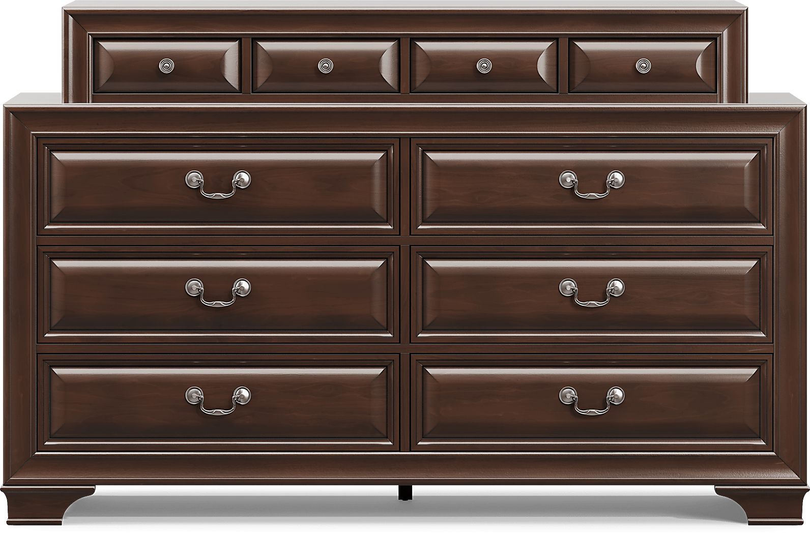 Mill Valley II 5 Pc Dark Cherry Wood Queen Bedroom Set With Dresser ...