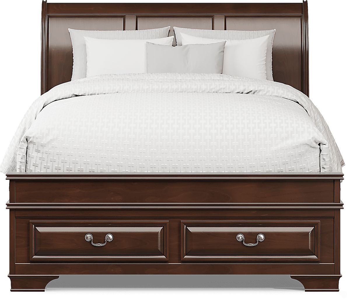 Mill Valley II 8 Pc Cherry Dark Wood Queen Bedroom Set With Dresser ...