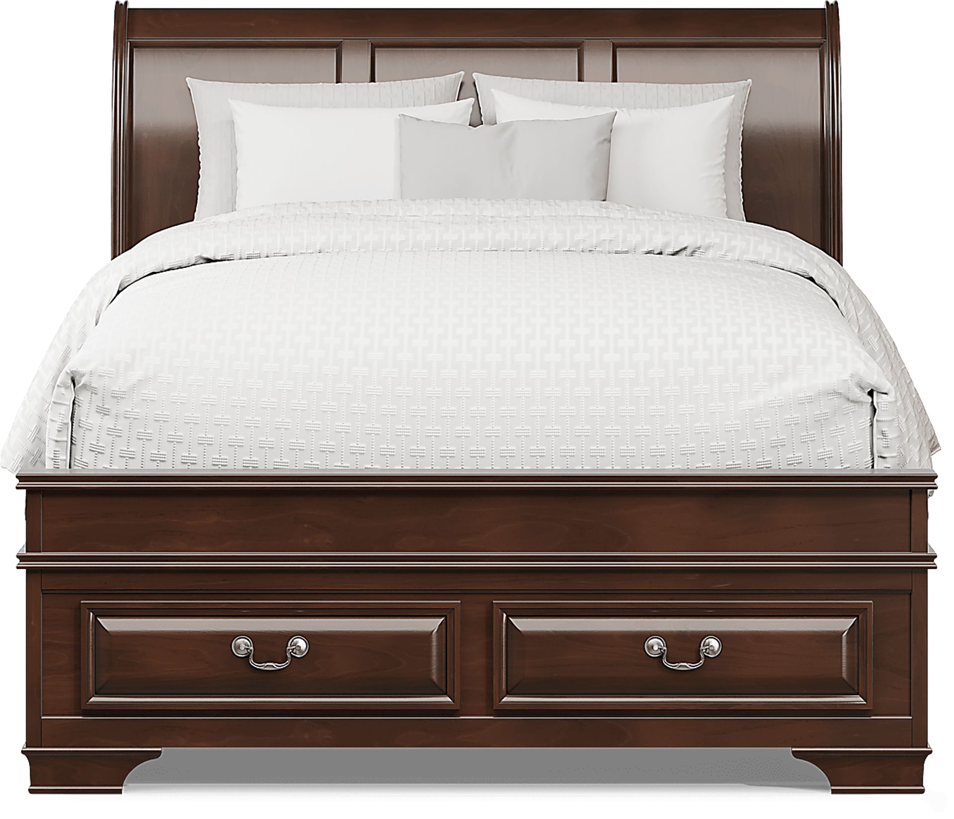 Mill Valley II 7 Pc Cherry Dark Wood Queen Bedroom Set With Mill Valley II 7 Pc Cherry Dark Wood Queen Bedroom Set With