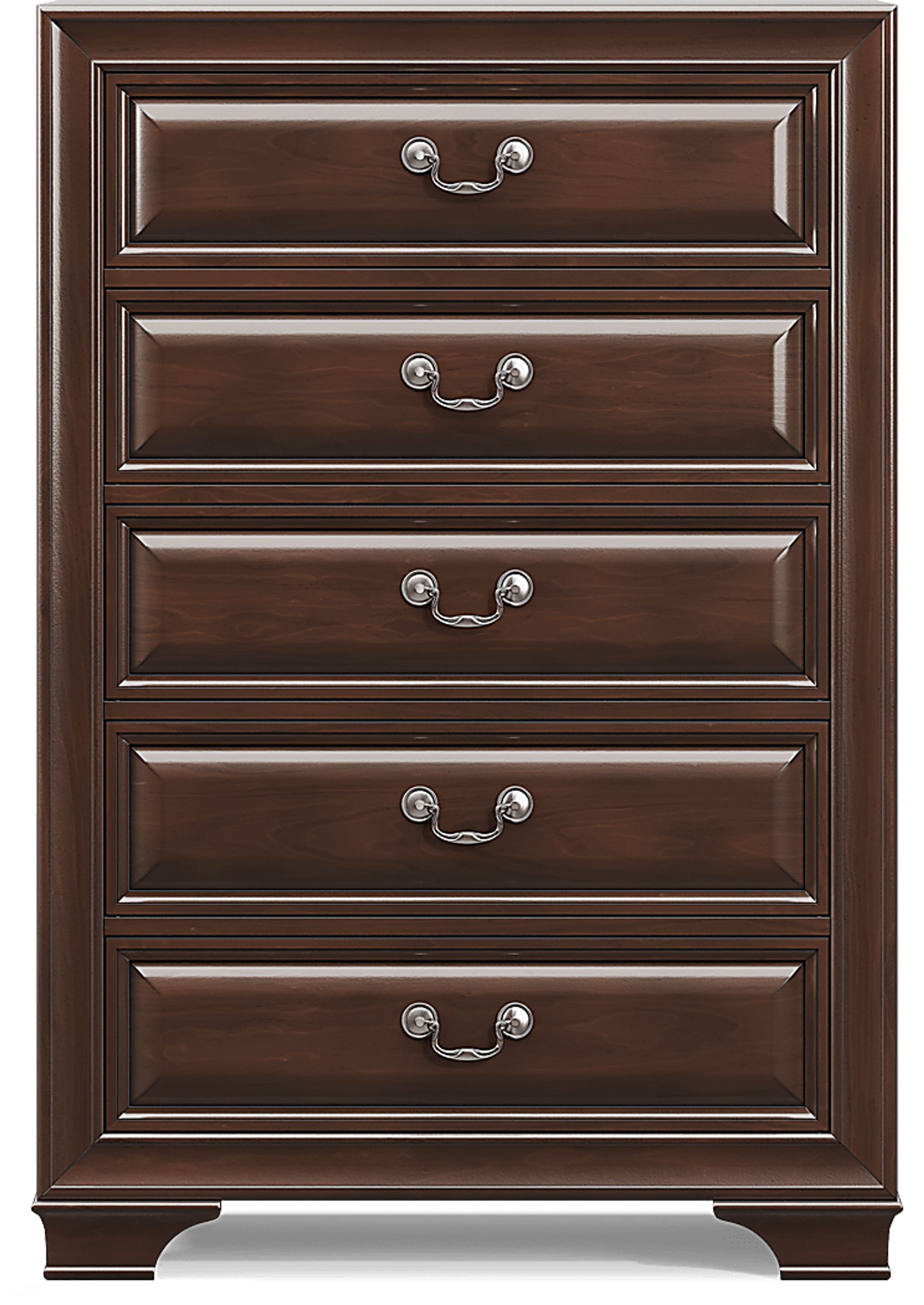 Mill Valley II Brown Cherry 5 Pc Queen Sleigh Bedroom with Storage - Image 9
