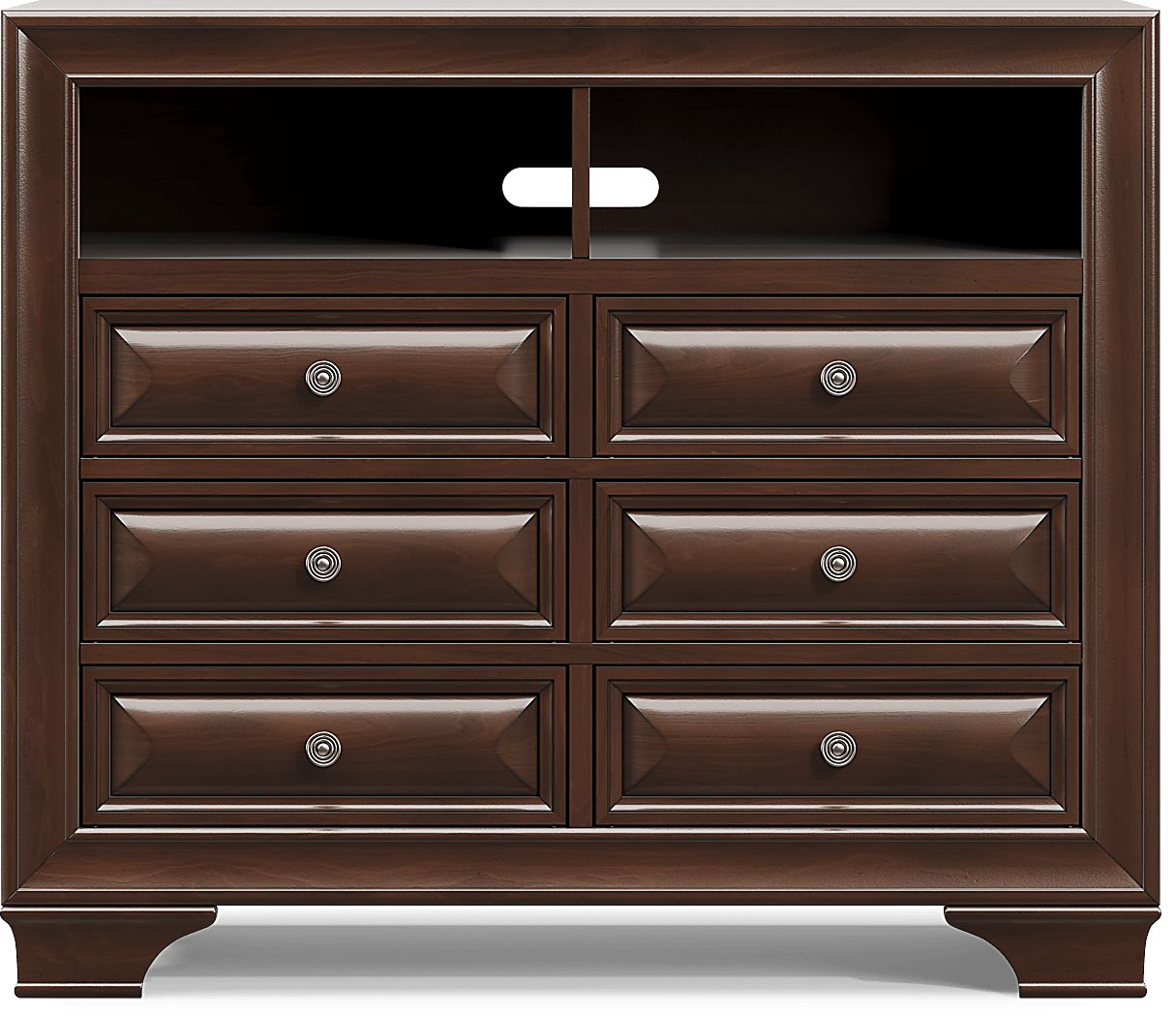 Mill Valley II Dark Cherry Wood Media Chest | Rooms to Go