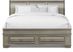 Mill Valley II Gray 3 Pc King Sleigh Bed with Storage