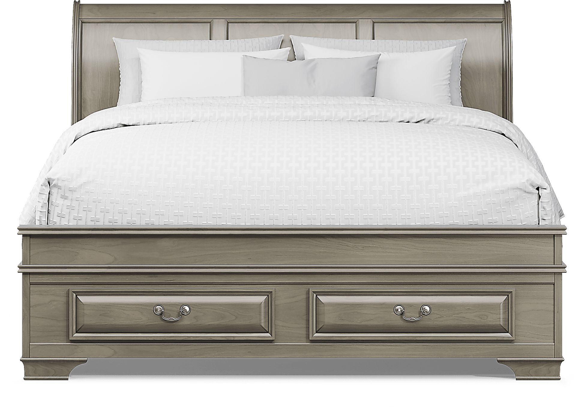 Mill Valley II Gray 5 Pc King Sleigh Bedroom with Storage - Image 3