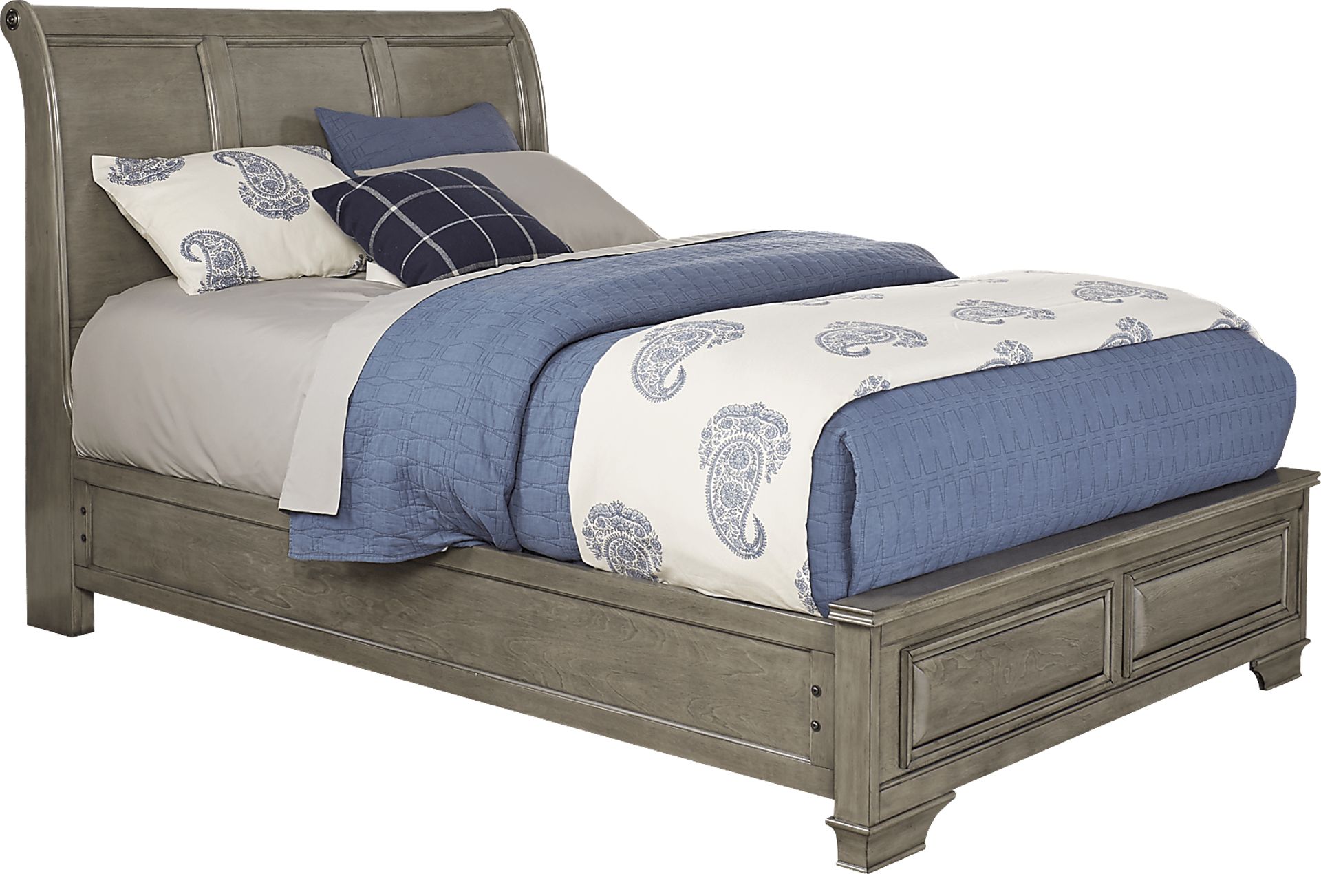 Mill Valley II Gray 3 Pc Queen Sleigh Bed - Image 1