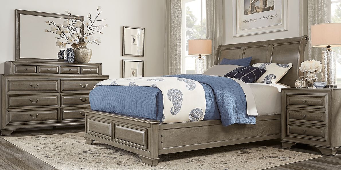Mill Valley II Gray 5 Pc King Sleigh Bedroom