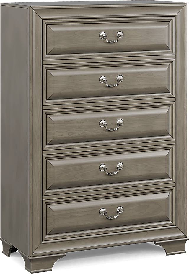 Mill Valley II Gray 5 Pc King Sleigh Bedroom with Storage - Thumbnail - Image 8