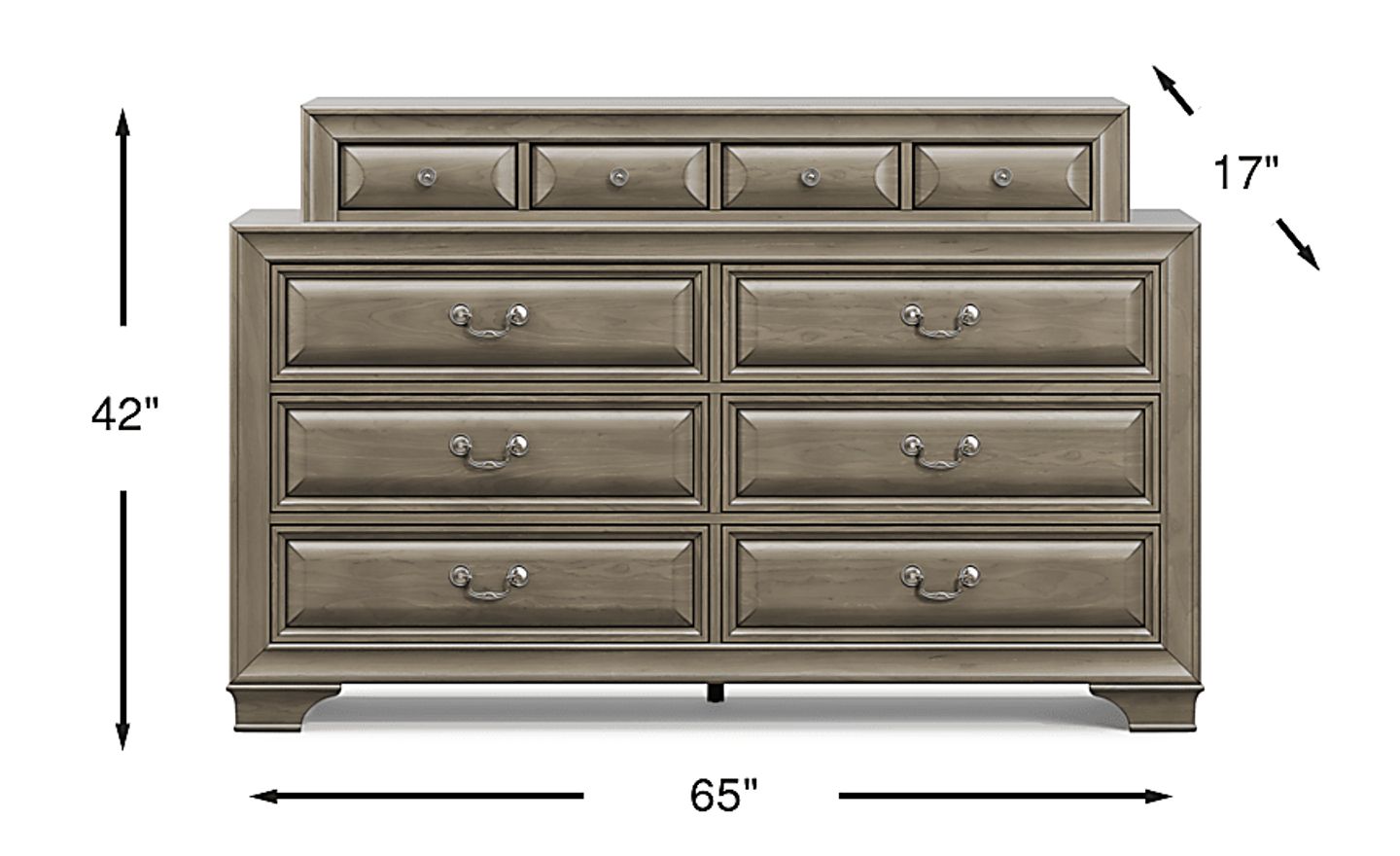 rooms to go grey dresser Urban Plains Gray Dresser
