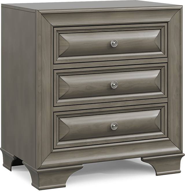 Mill Valley II Gray Nightstand - Thumbnail - Image 2