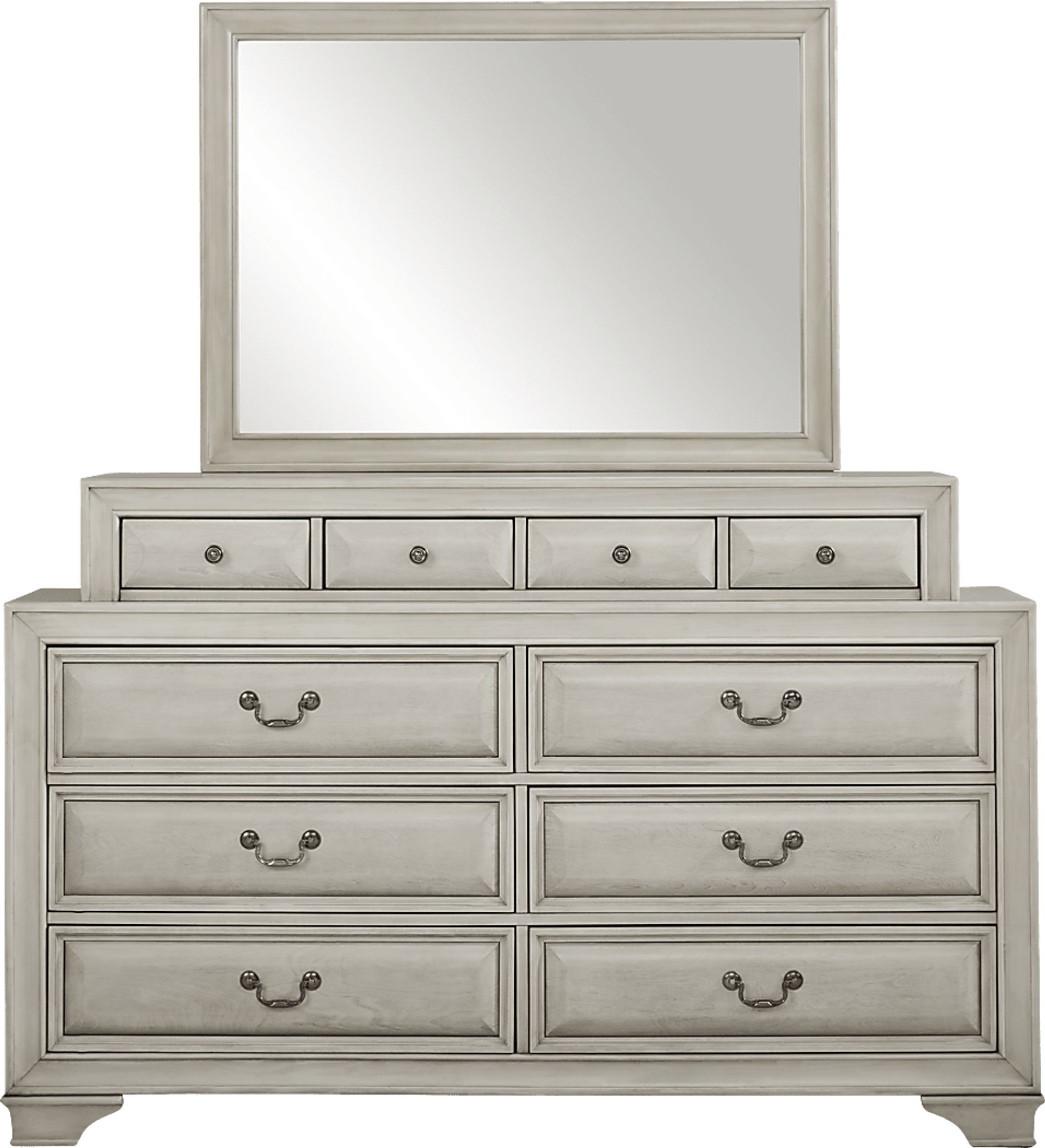 Mill Valley II White 2 Pc Dresser and Mirror - Image 1