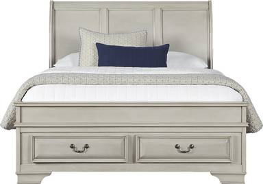 3 pc queen sleigh bed with storage