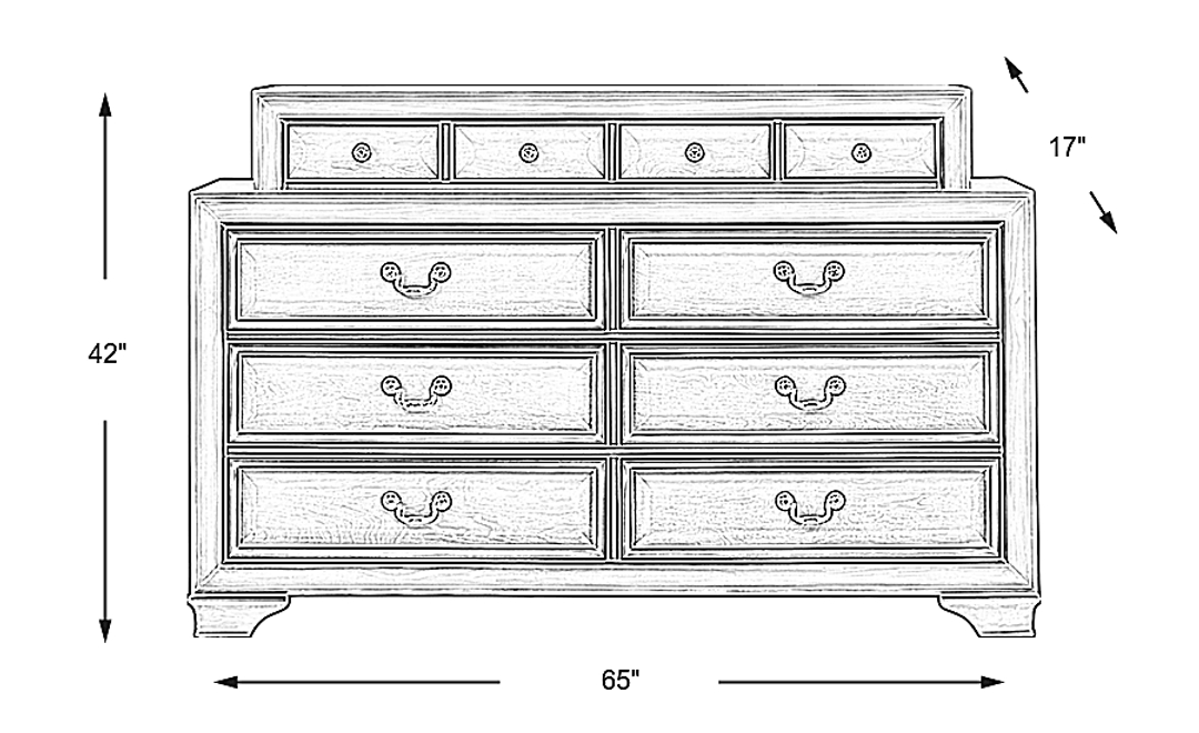 Mill Valley II White Dresser