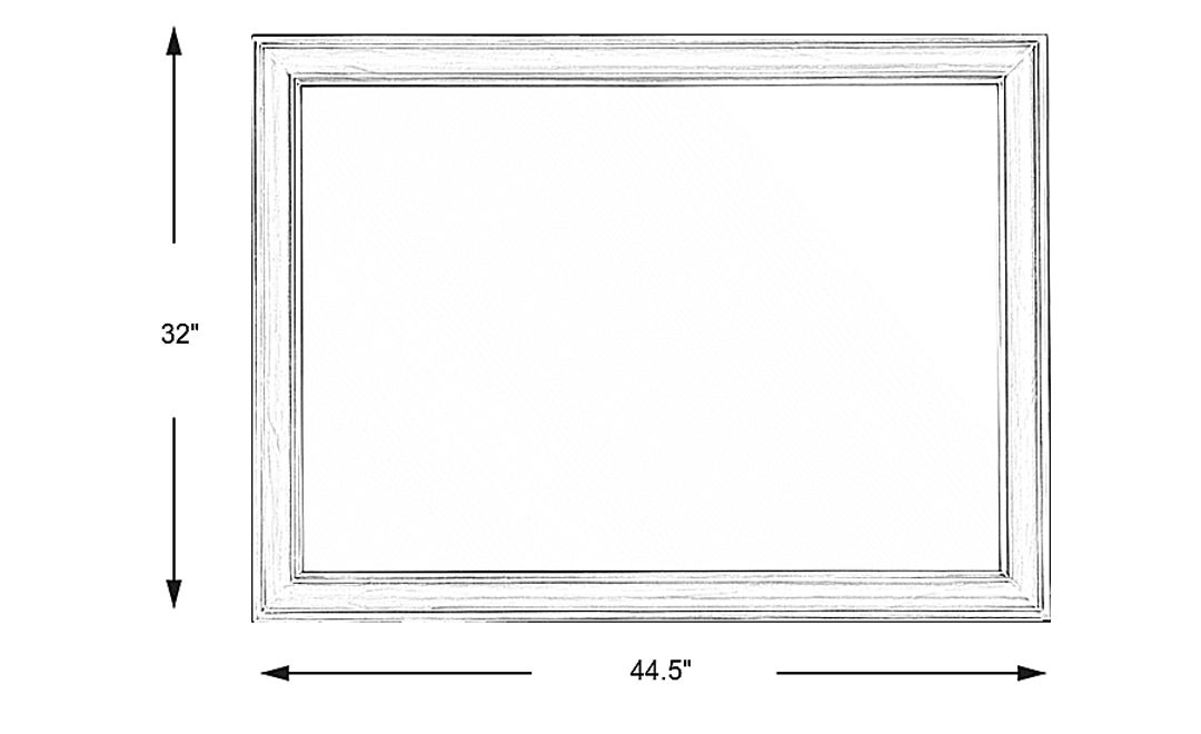 Mill Valley II White Mirror