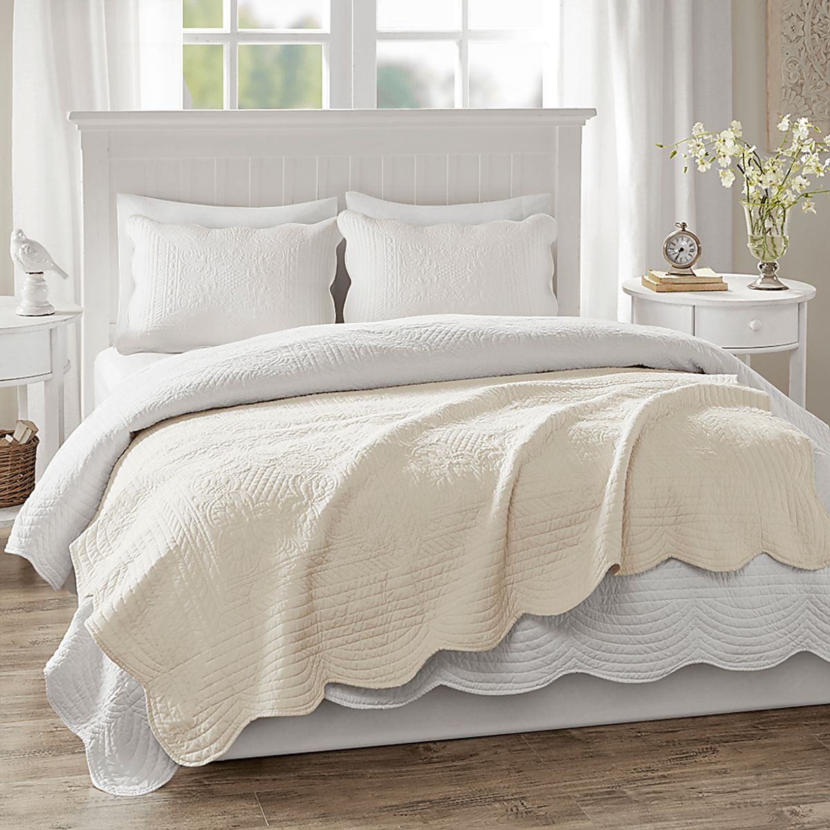Millaudon Cream Beige Microfiber,Polyester Fabric,Microfiber Throw ...