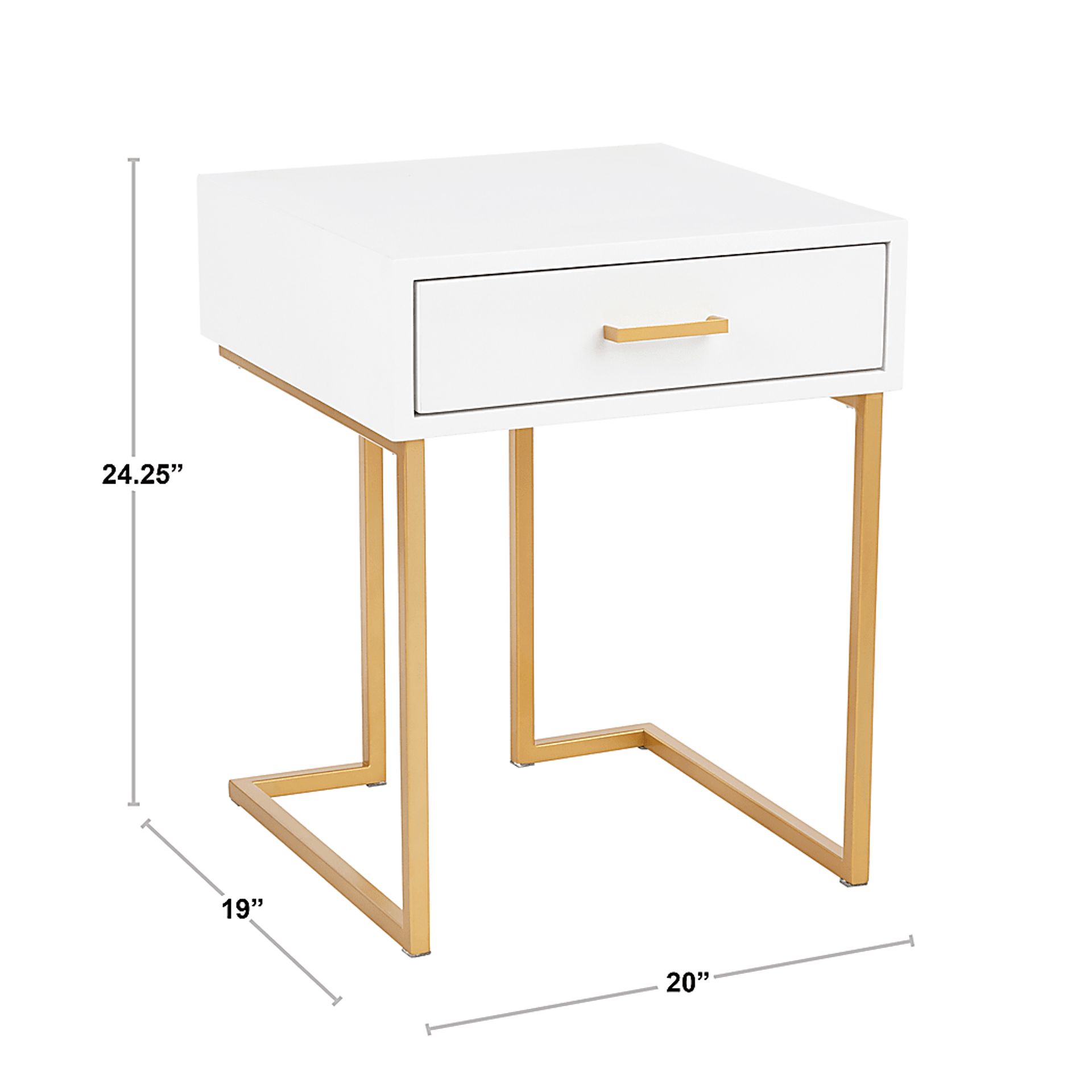Millbank White Accent Table - Image 3