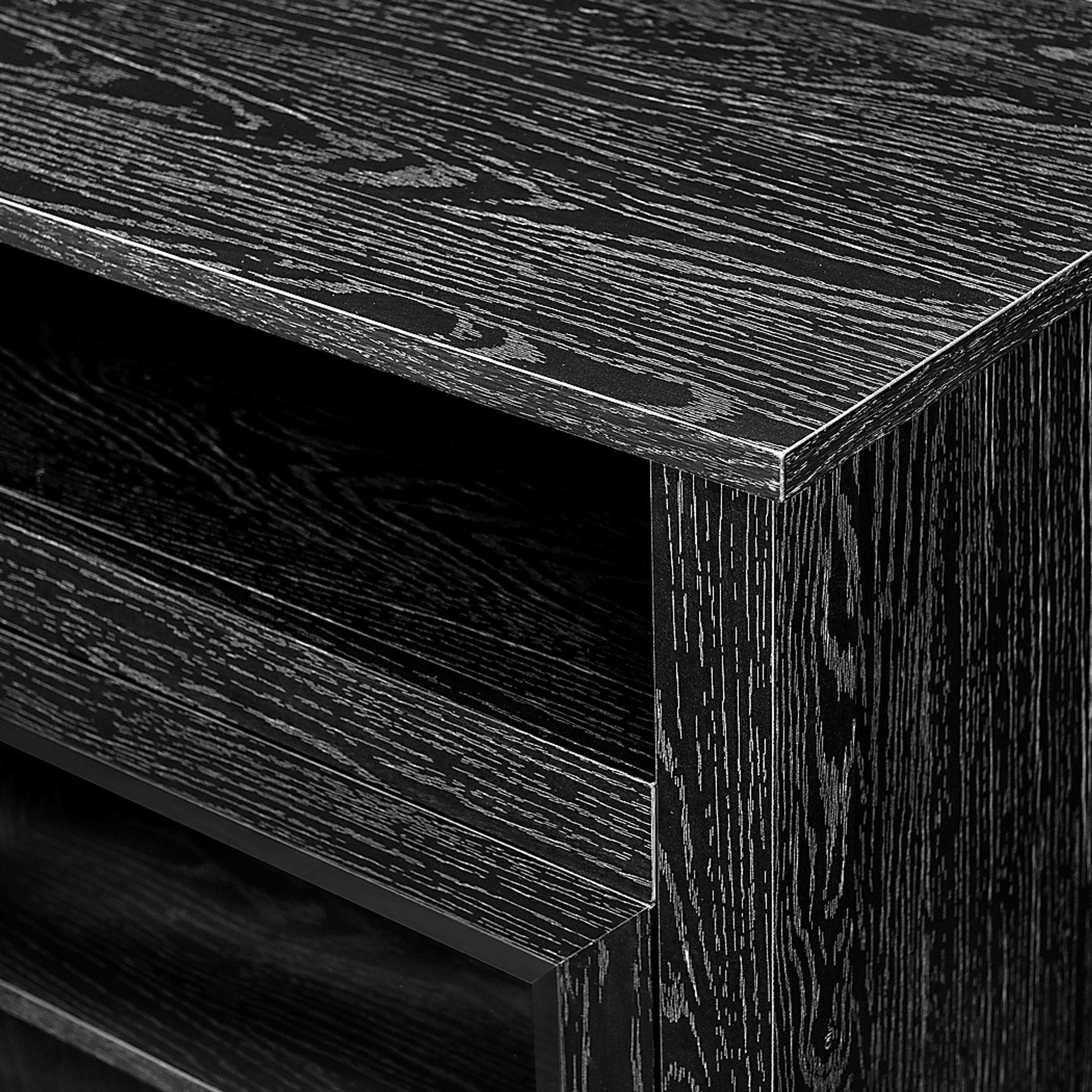 Millbrad Black 70 in. Console, With Electric Fireplace - Image 5