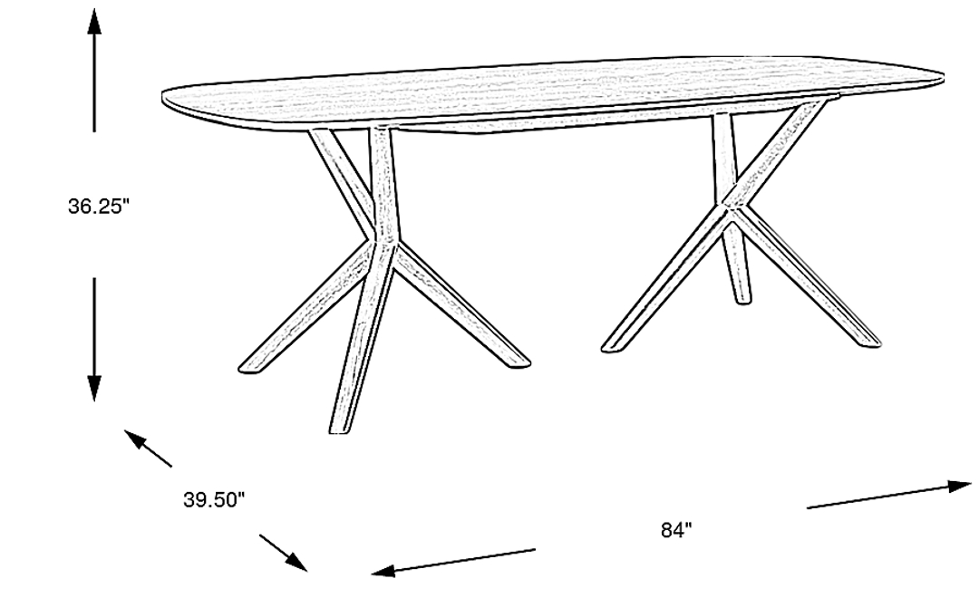 Millbrook Point Walnut Dining Table