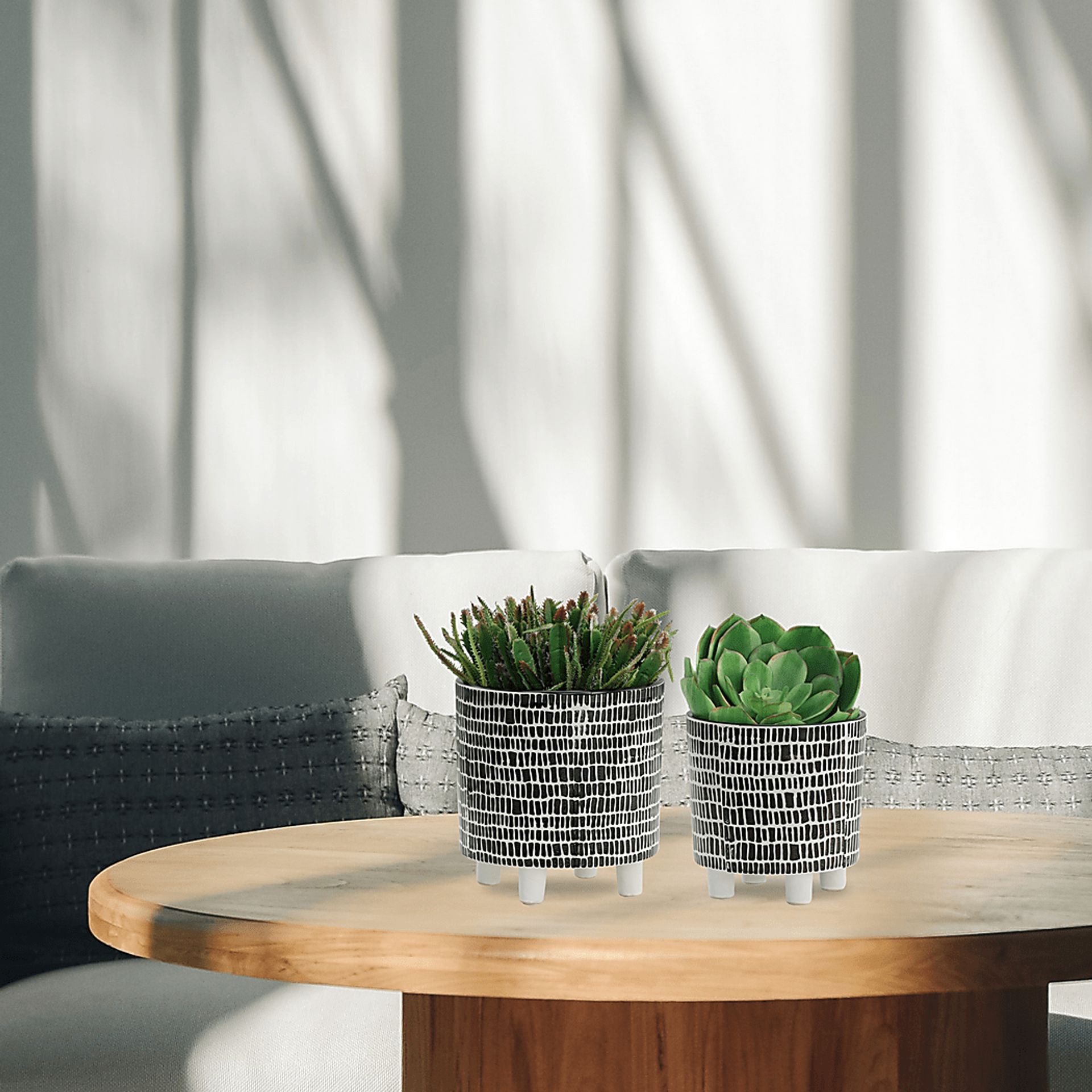 Millcove Black Planter, Set of 2 - Image 2