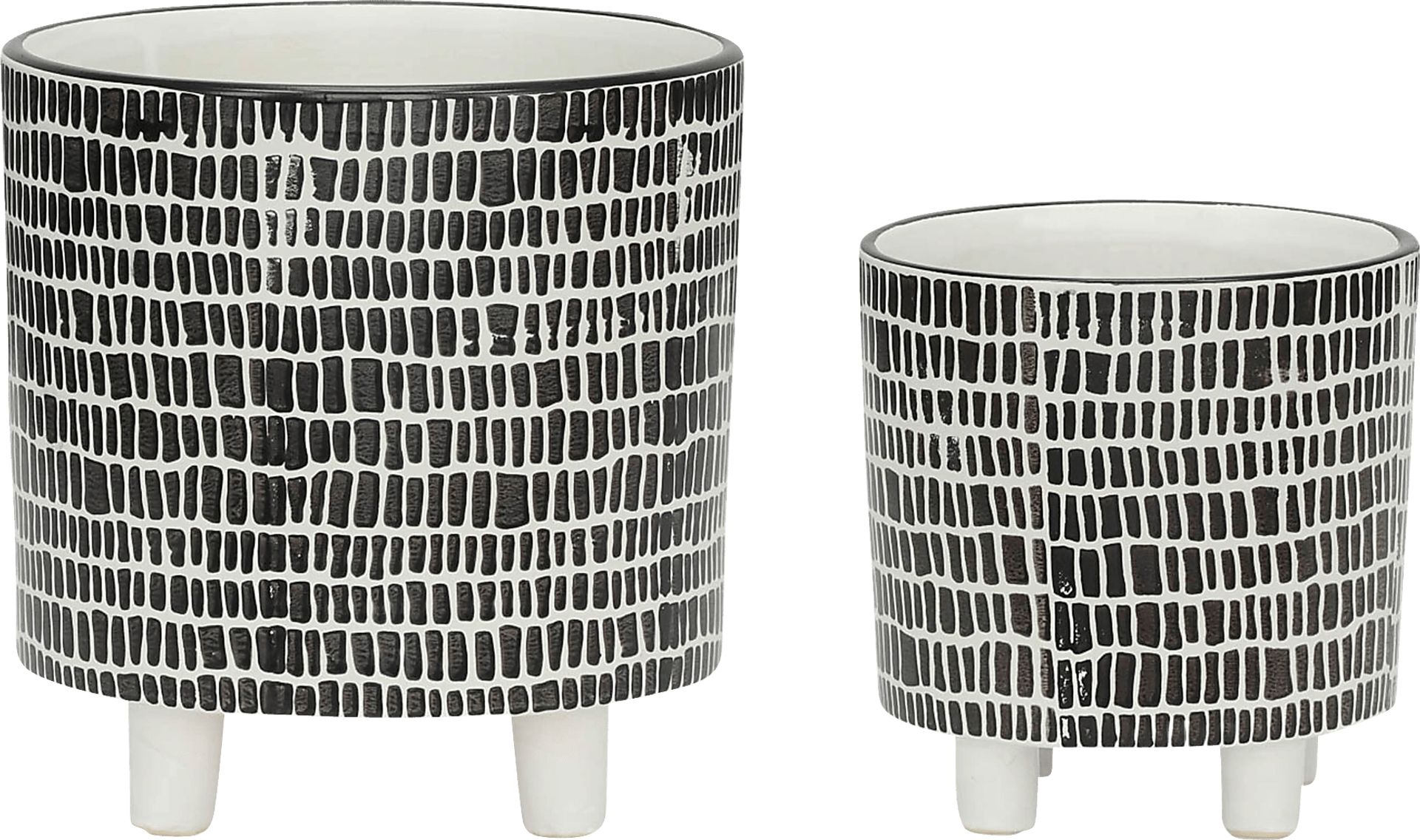 Millcove Black Planter, Set of 2 - Image 1
