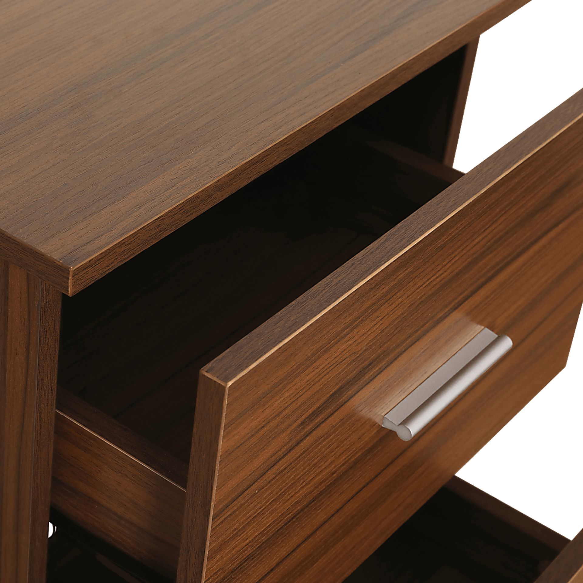 Milldes Walnut L-Shaped Storage Desk - Image 13