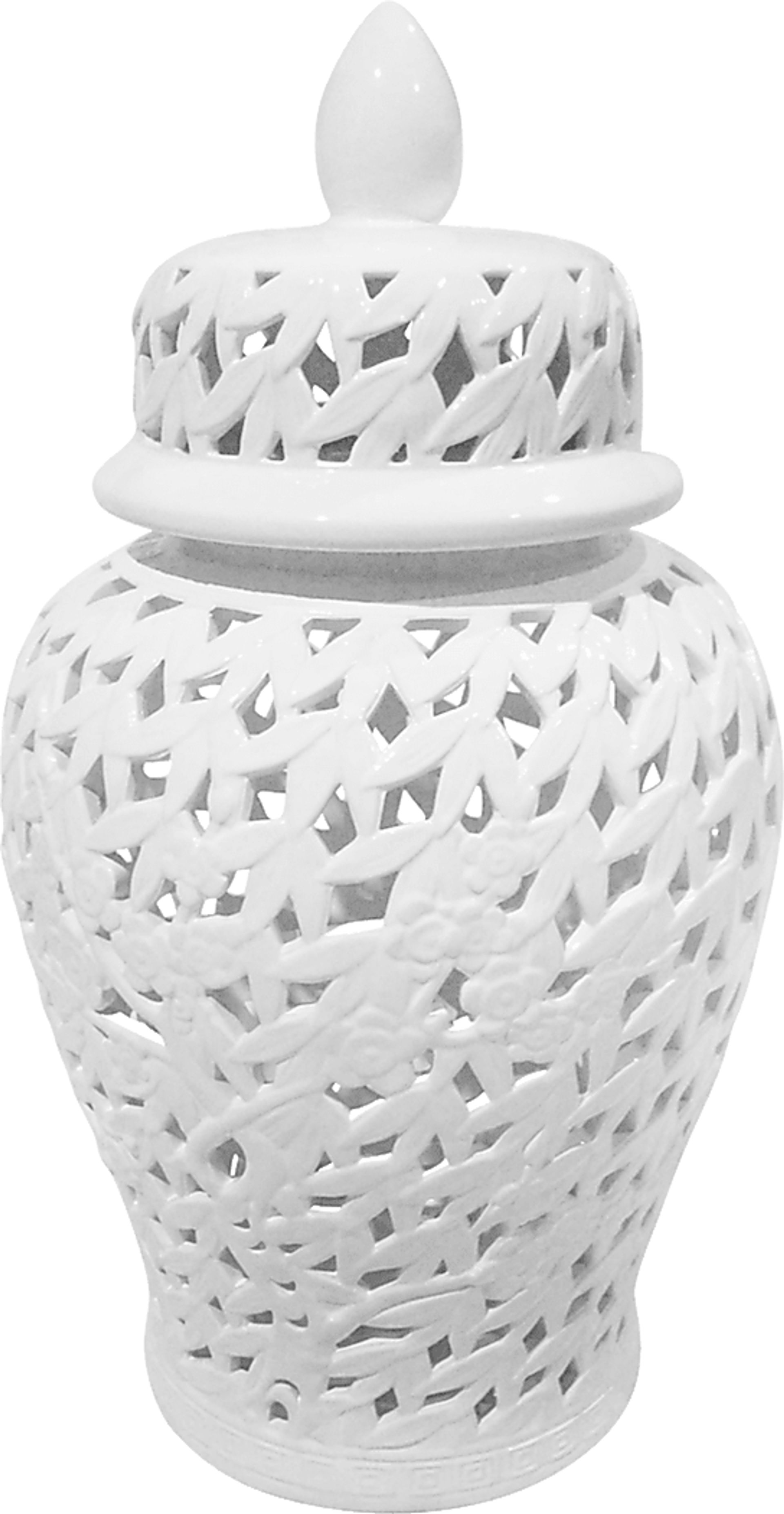 Millenbrook White Large Temple Jar - Image 1
