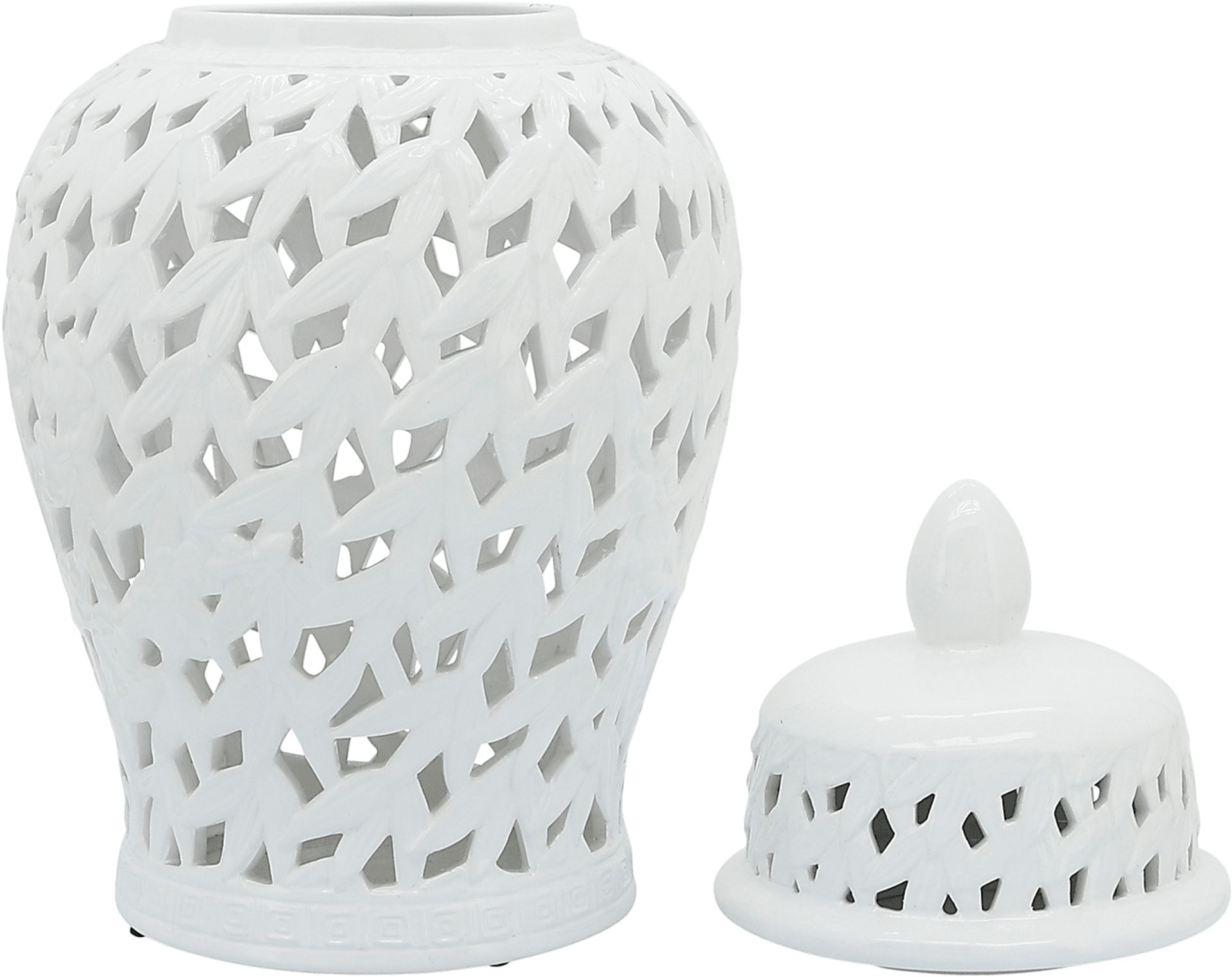 Millenbrook White Small Temple Jar - Image 4