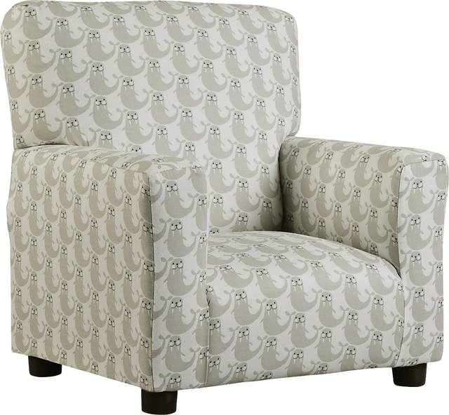 Millie Light Gray Toddler Accent Chair - Thumbnail - Image 1