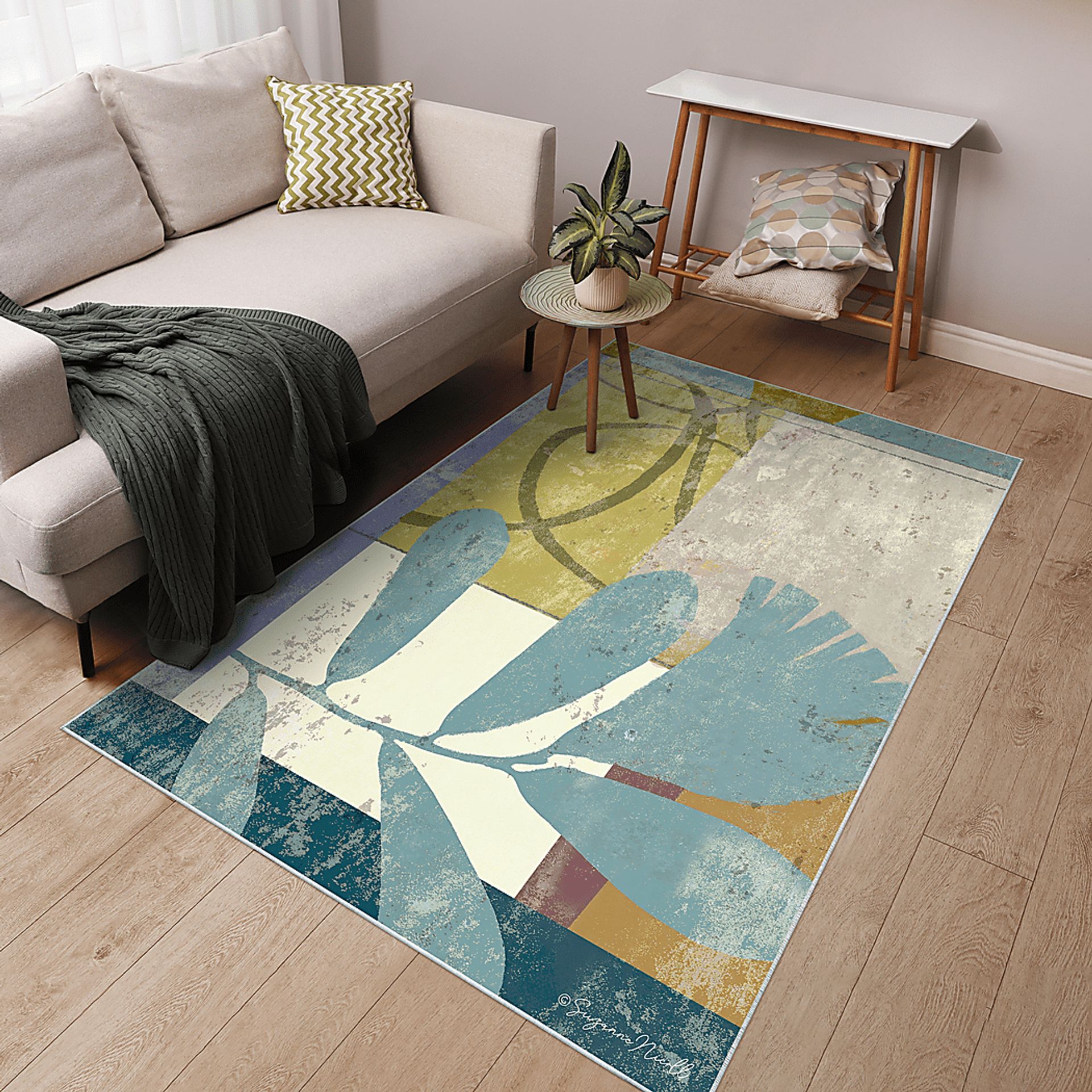 Mills Cottage Gray 5' x 7'7 Rug - Image 2