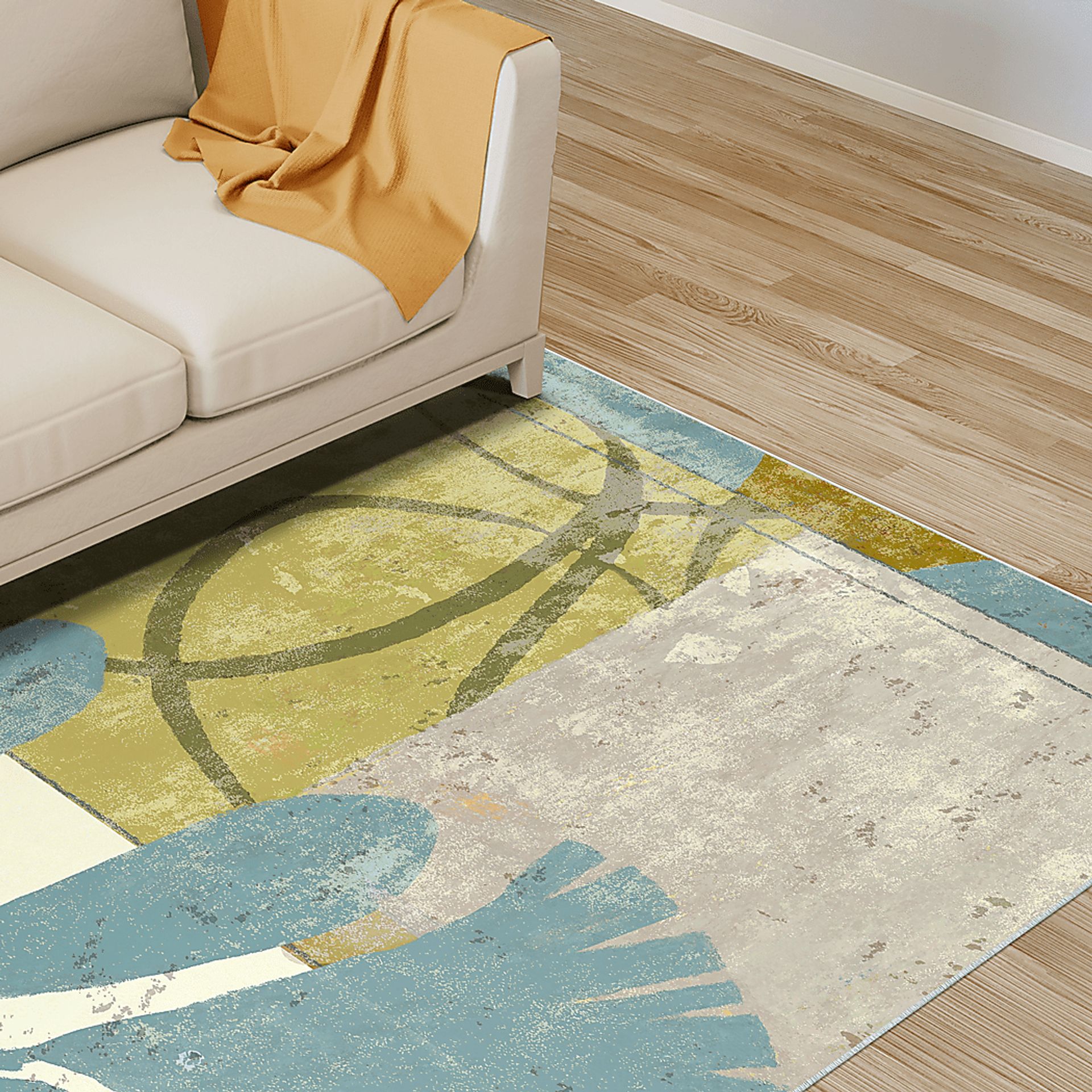 Mills Cottage Gray 5' x 7'7 Rug - Image 3