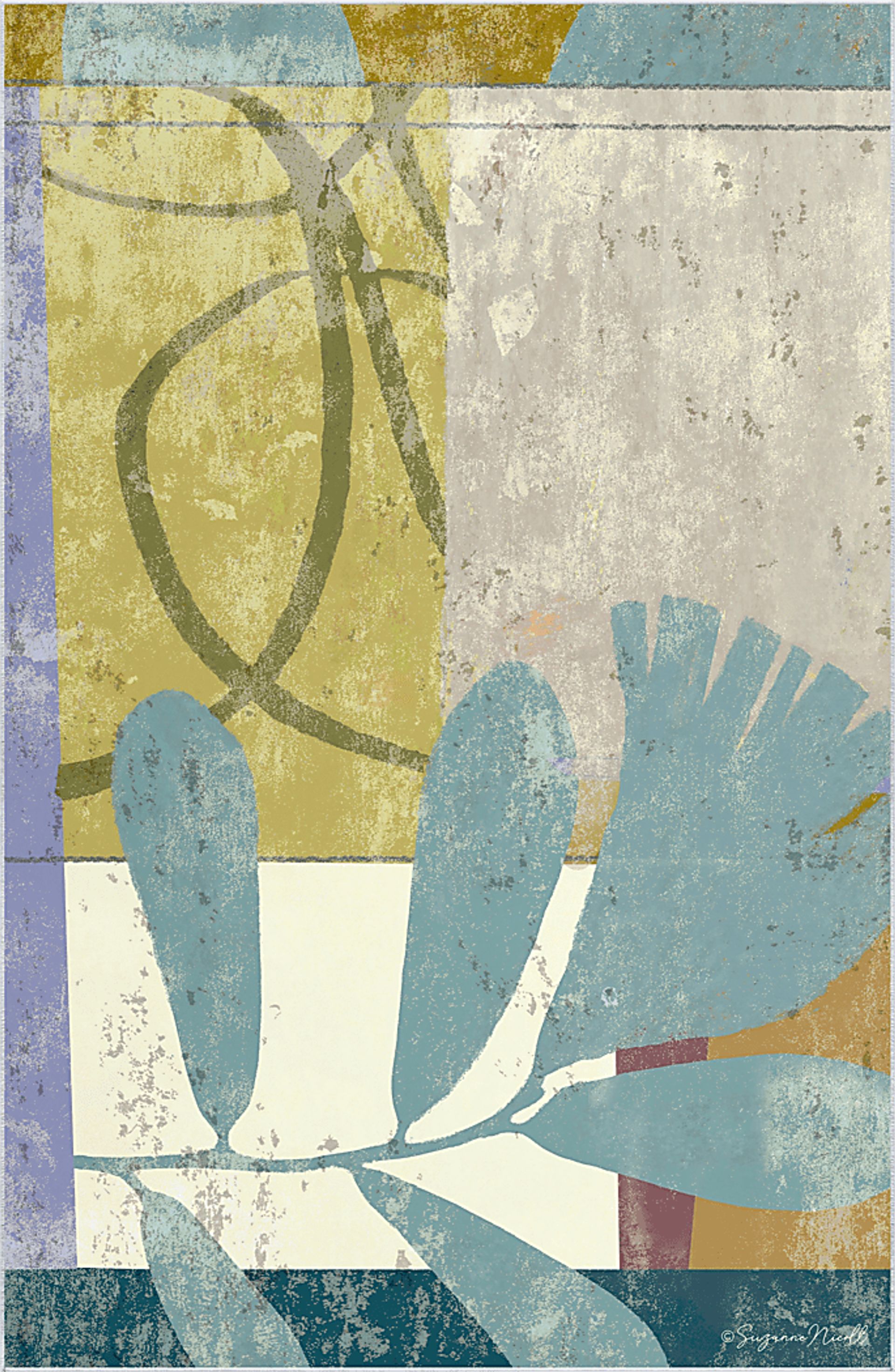 Mills Cottage Gray 5' x 7'7 Rug - Image 1