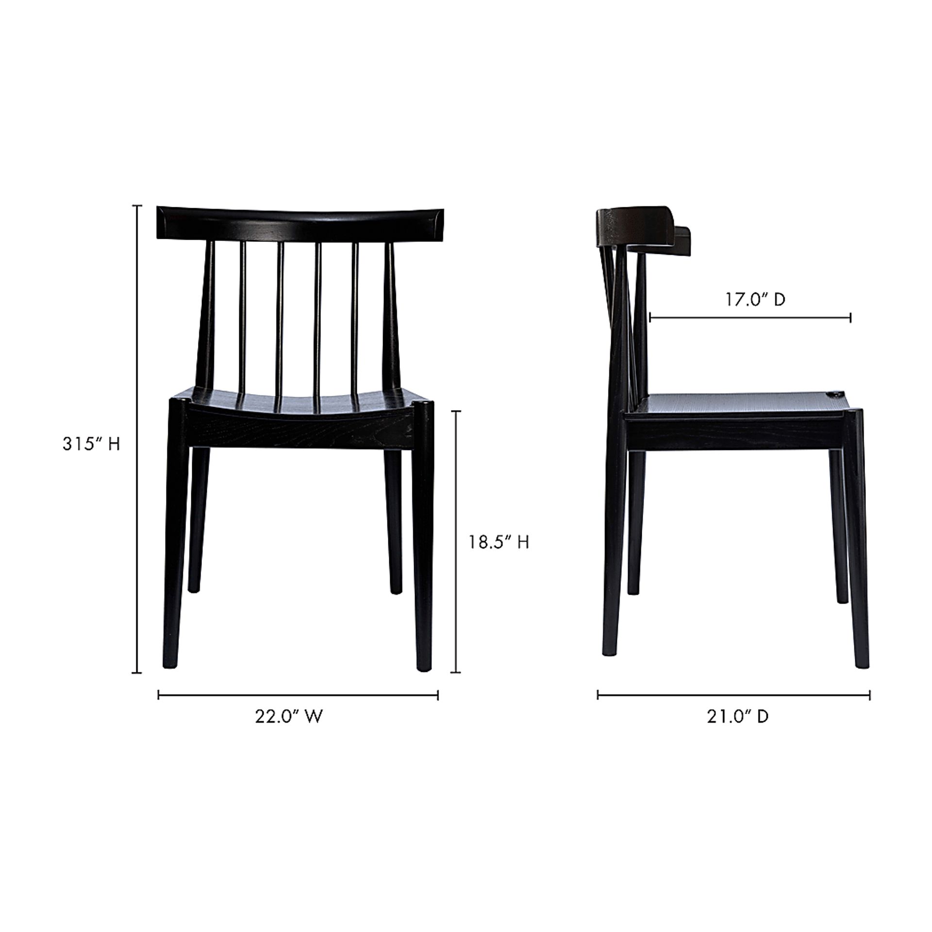Millwick Black Side Chair - Image 7