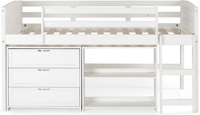 Milmarson White Twin Loft Bed - Thumbnail - Image 4