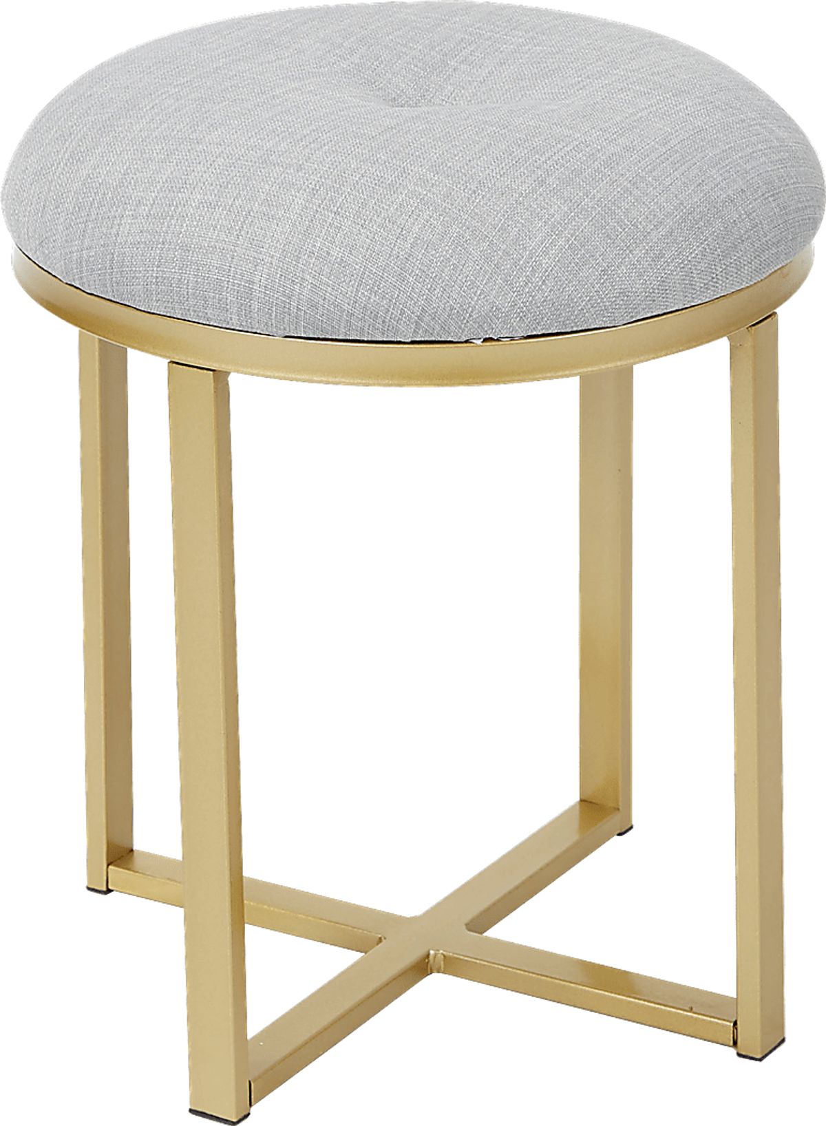Milowyn Gold Colors,Metal Vanity Stool | Rooms to Go