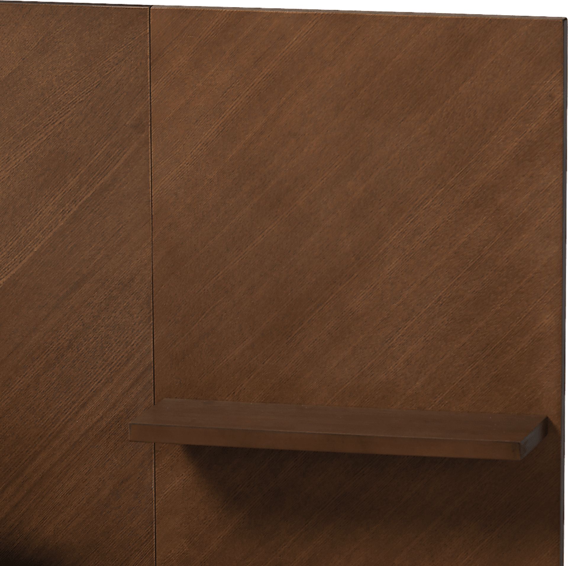 Mimbrera Walnut Queen Bed with Nightstands - Image 7