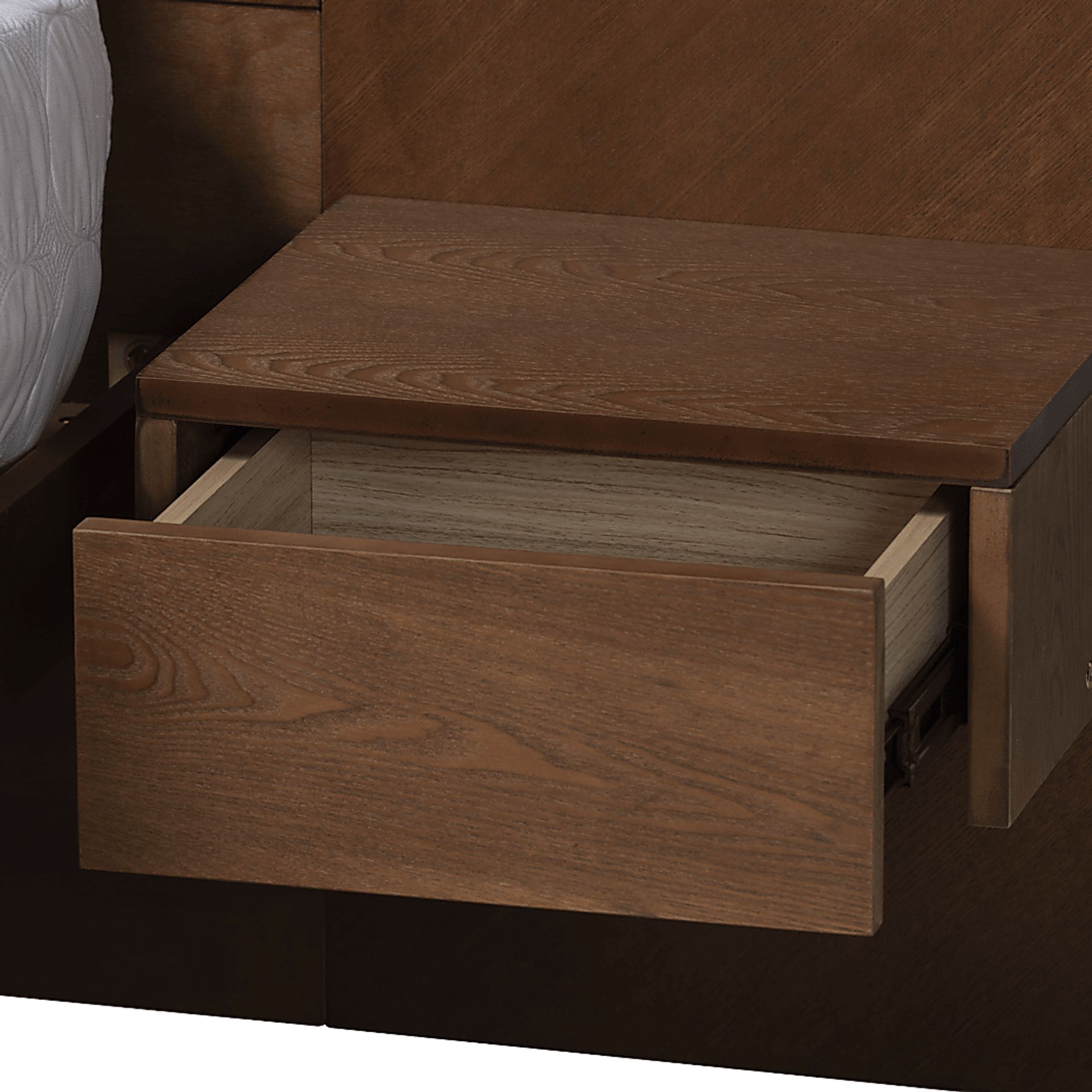 Mimbrera Walnut Queen Bed with Nightstands - Image 8