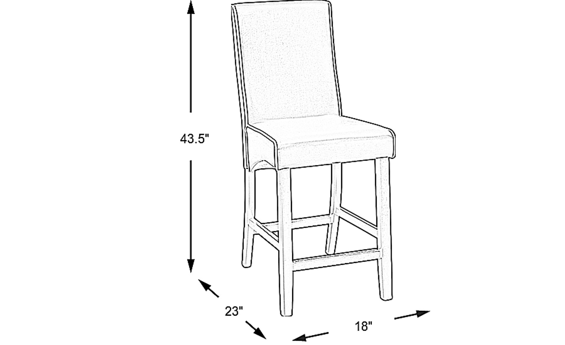 Dimension Image. Please refer to the Dimension Tab on this page for dimension details.
