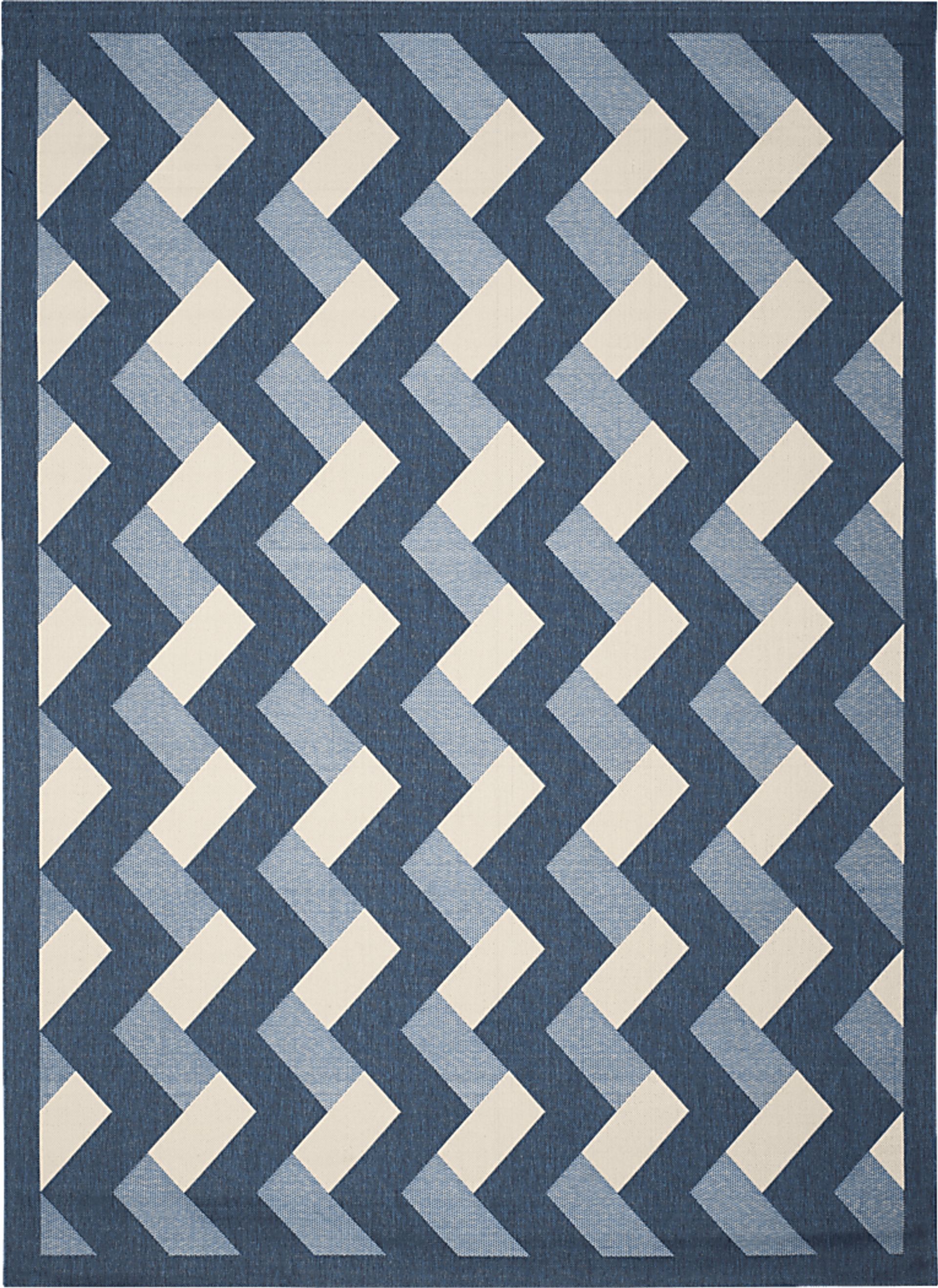 Mina Navy 8' x 11' Indoor/Outdoor Rug - Image 1