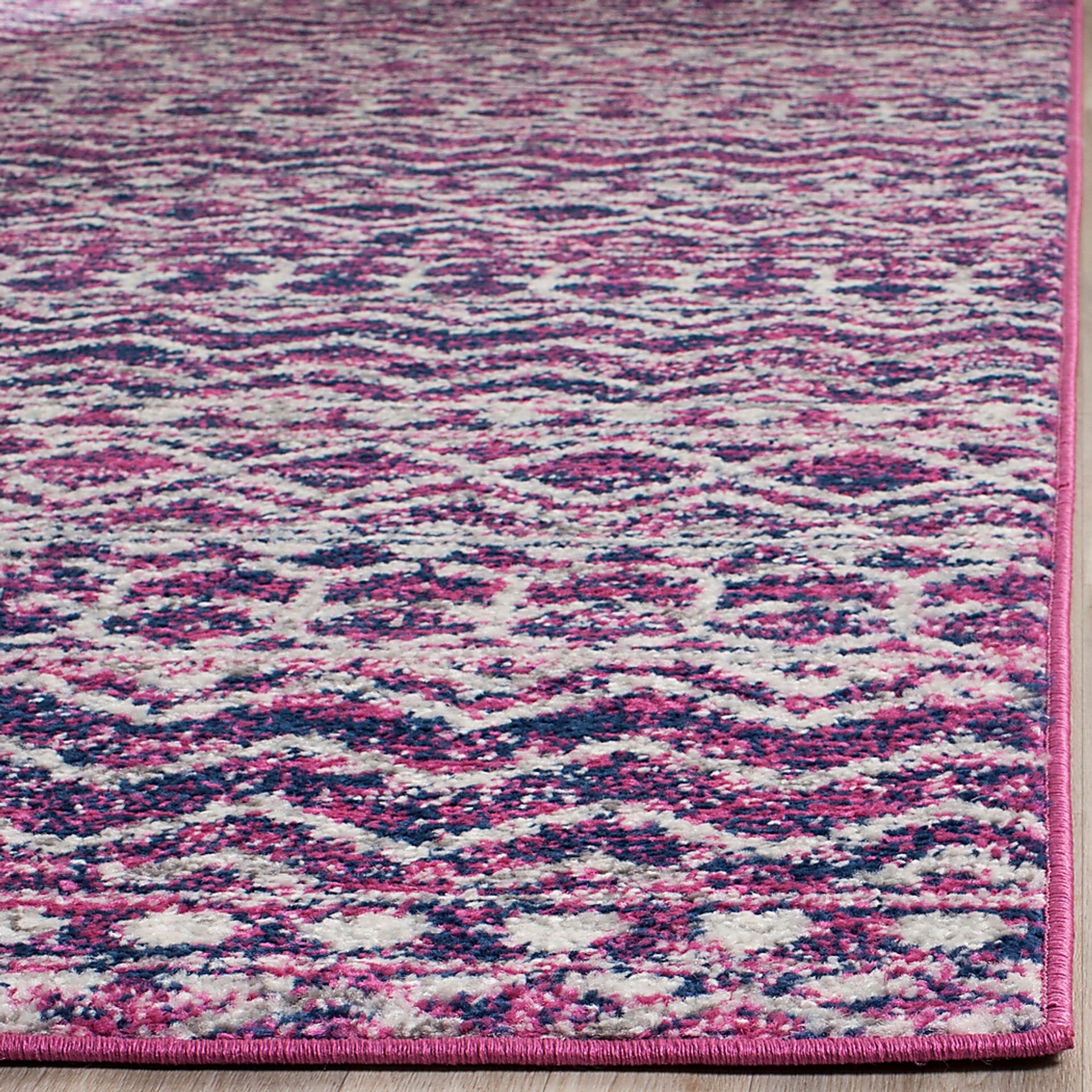 Mindon Town Fuchsia 2'3 x 8' Runner Rug - Image 2